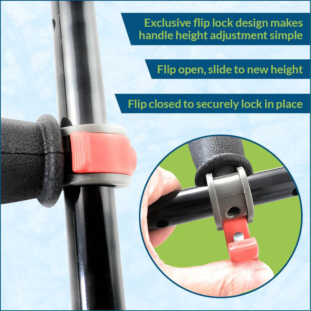 Adjustable Spring Cushion Crutches Perfect for Sports Injuries and Travel - Heights 4'7" to 6'6" - Adjust to 22" for Travel - Choice of Colors - Image 8