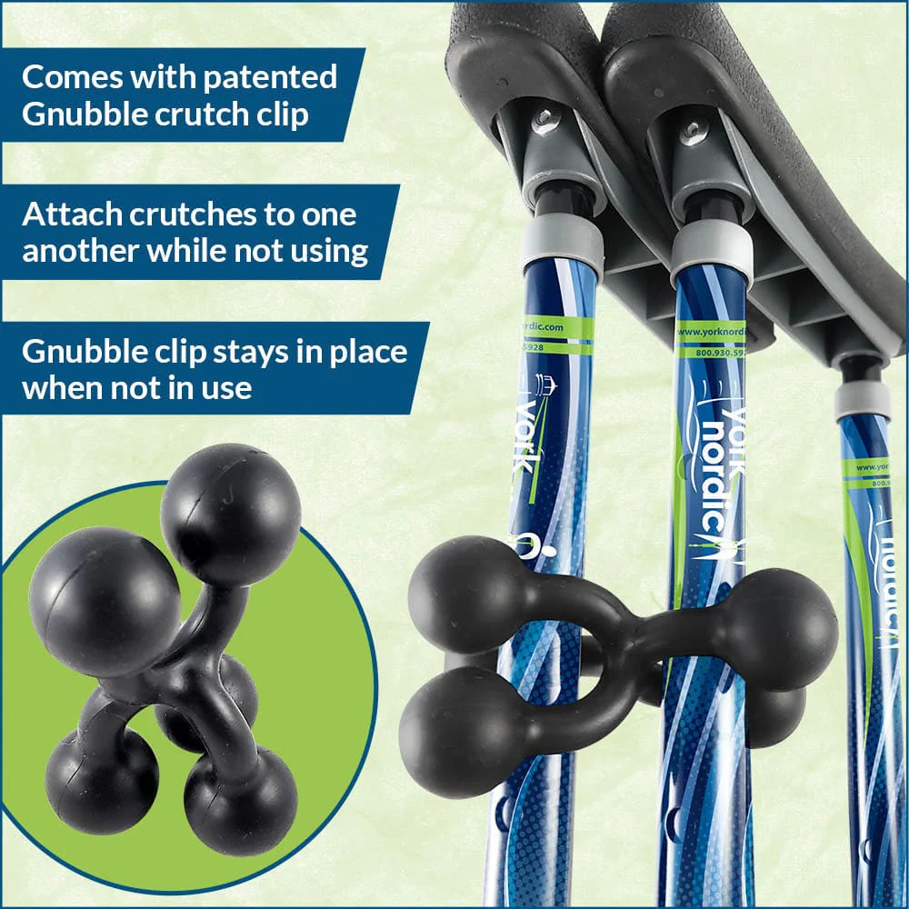 Adjustable Spring Cushion Crutches Perfect for Sports Injuries and Travel - Heights 4'7" to 6'6" - Adjust to 22" for Travel - Choice of Colors - Image 9