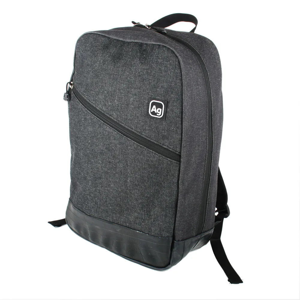 Alchemy Goods- Fremont Salvaged Charcoal Denim Backpack - Image 10