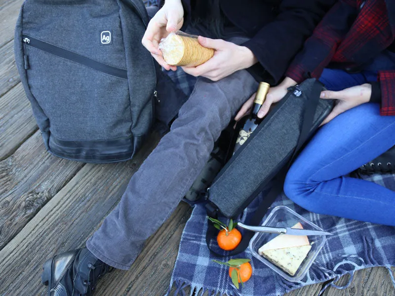 Alchemy Goods- Fremont Salvaged Charcoal Denim Backpack - Image 3