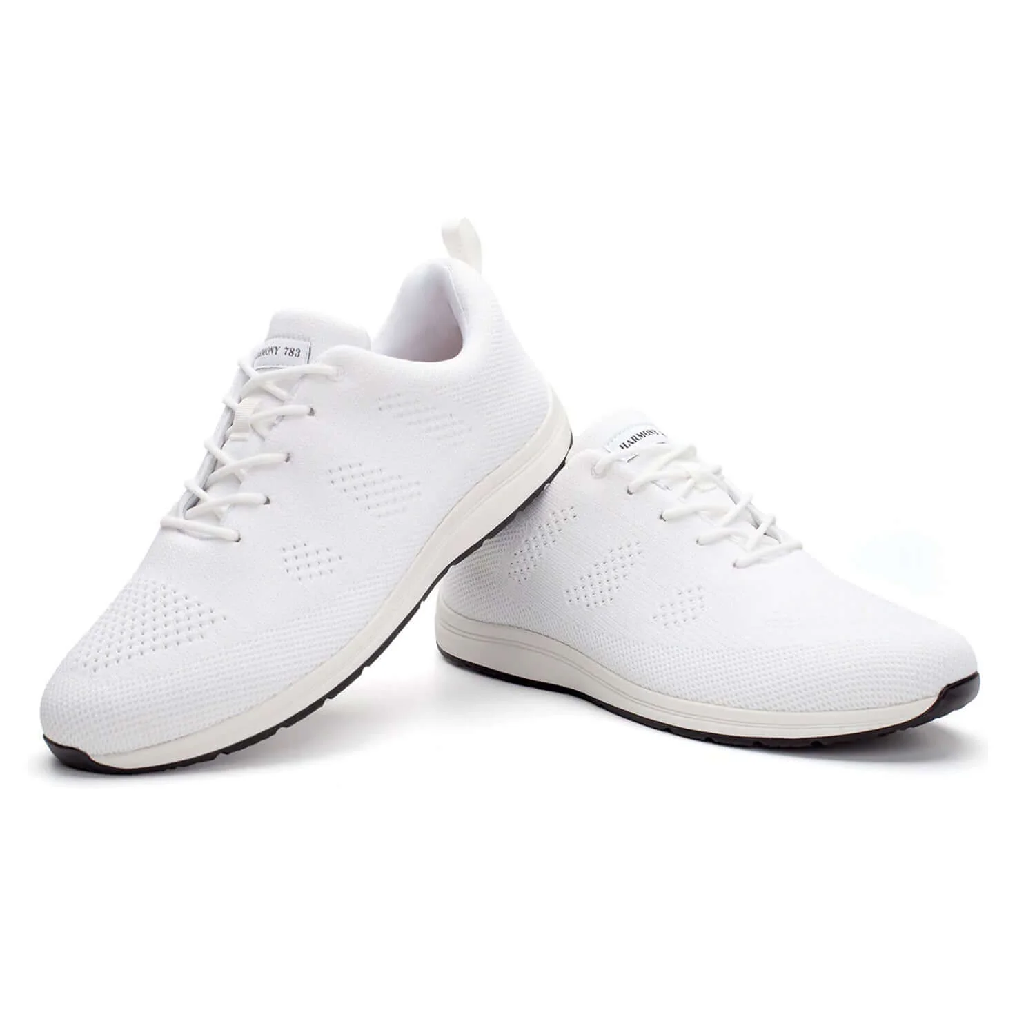Alex Lace-Up Grounding Shoes • White Knit - Image 3