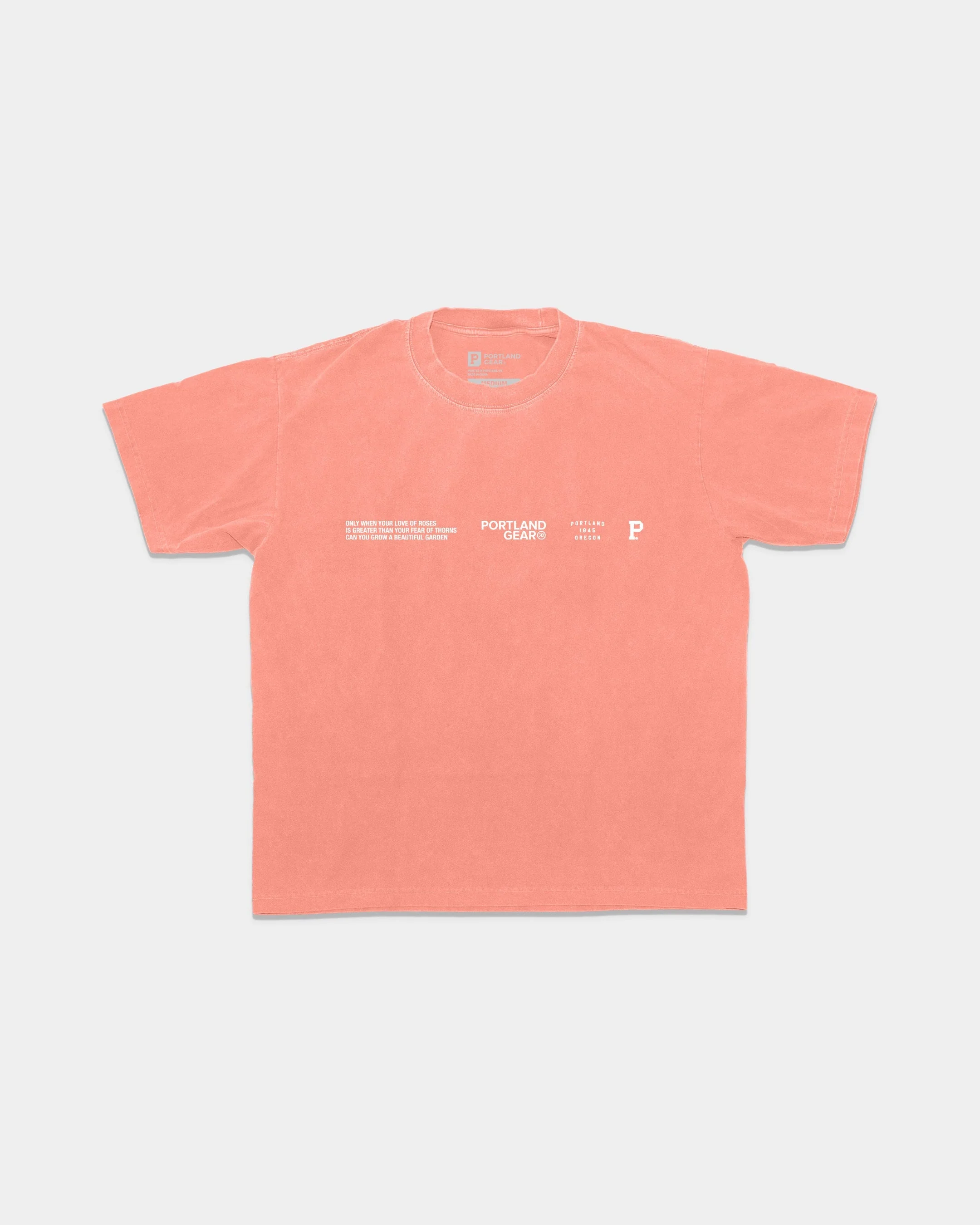 All-American Slogan Tee - Coral - Image 2