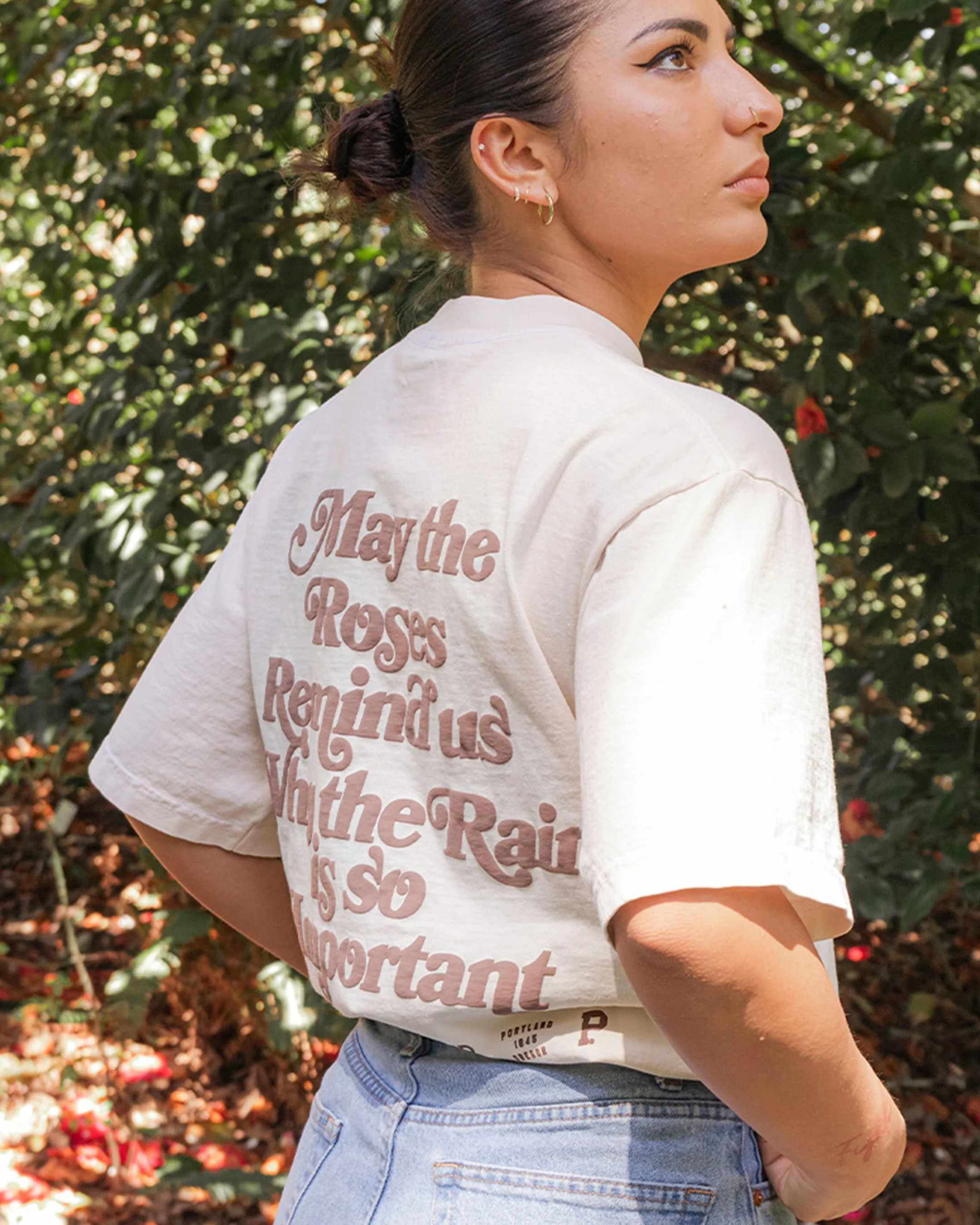 All-American Slogan Tee - Cream - Image 3