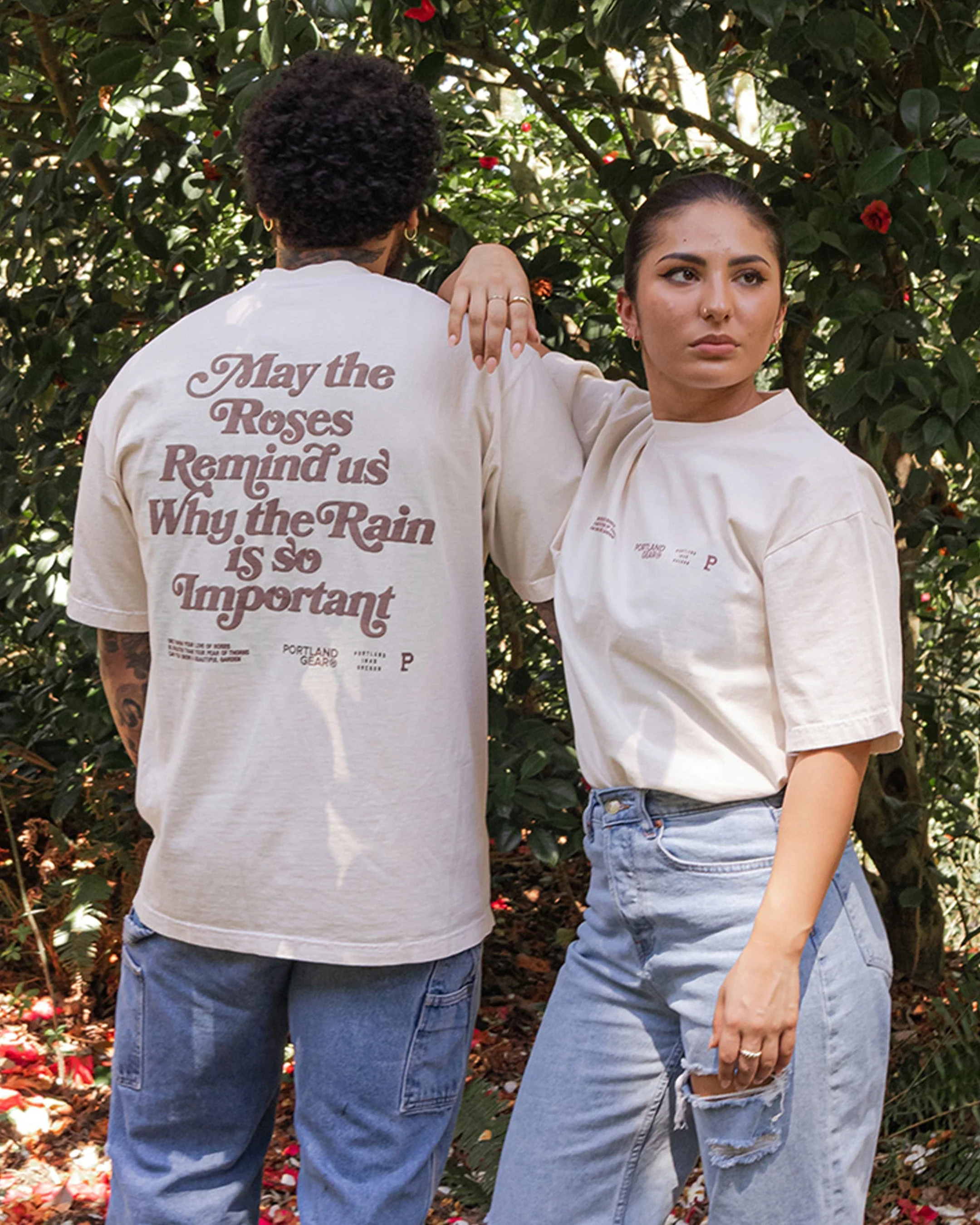 All-American Slogan Tee - Cream - Image 5