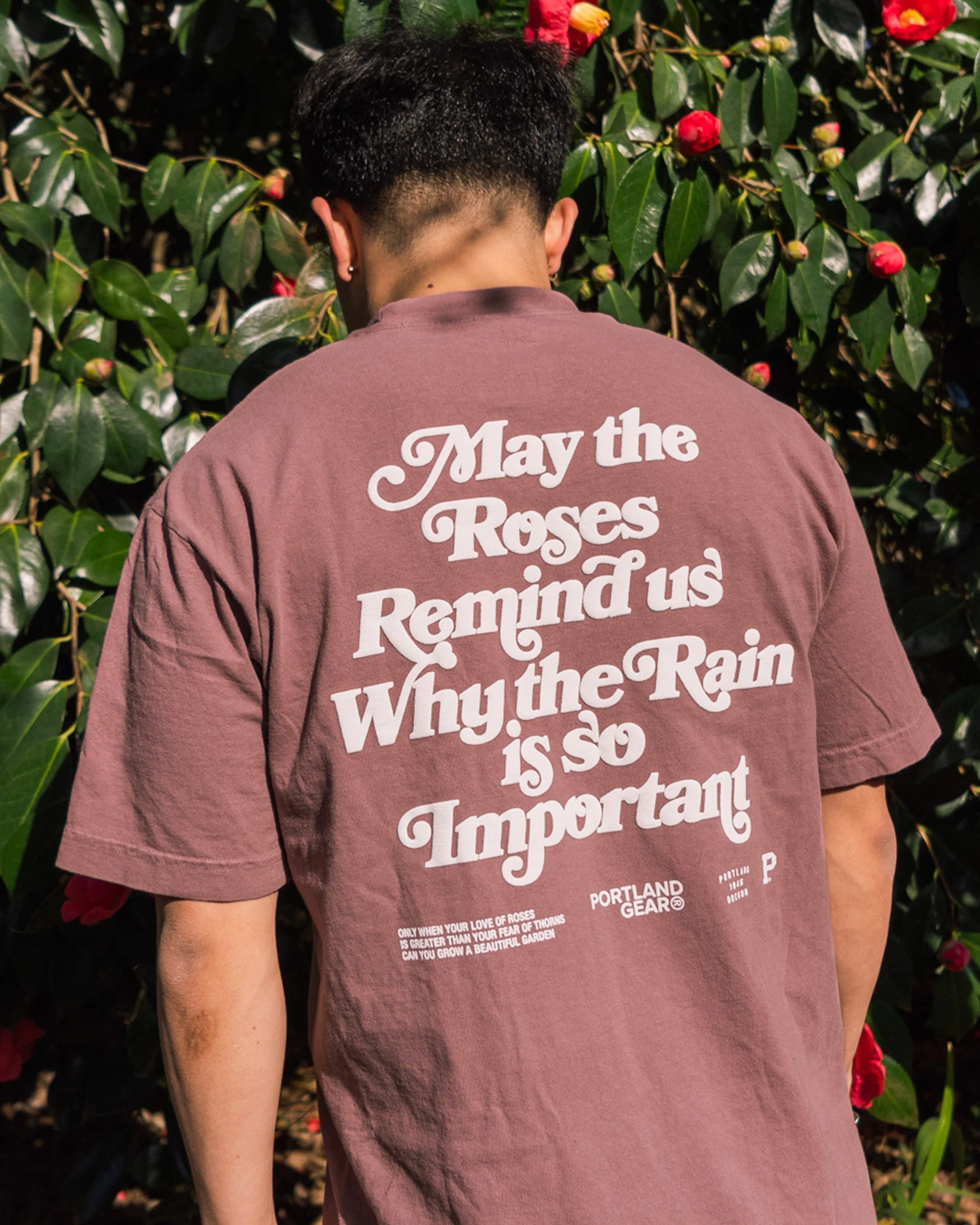 All-American Slogan Tee - Mauve - Image 3