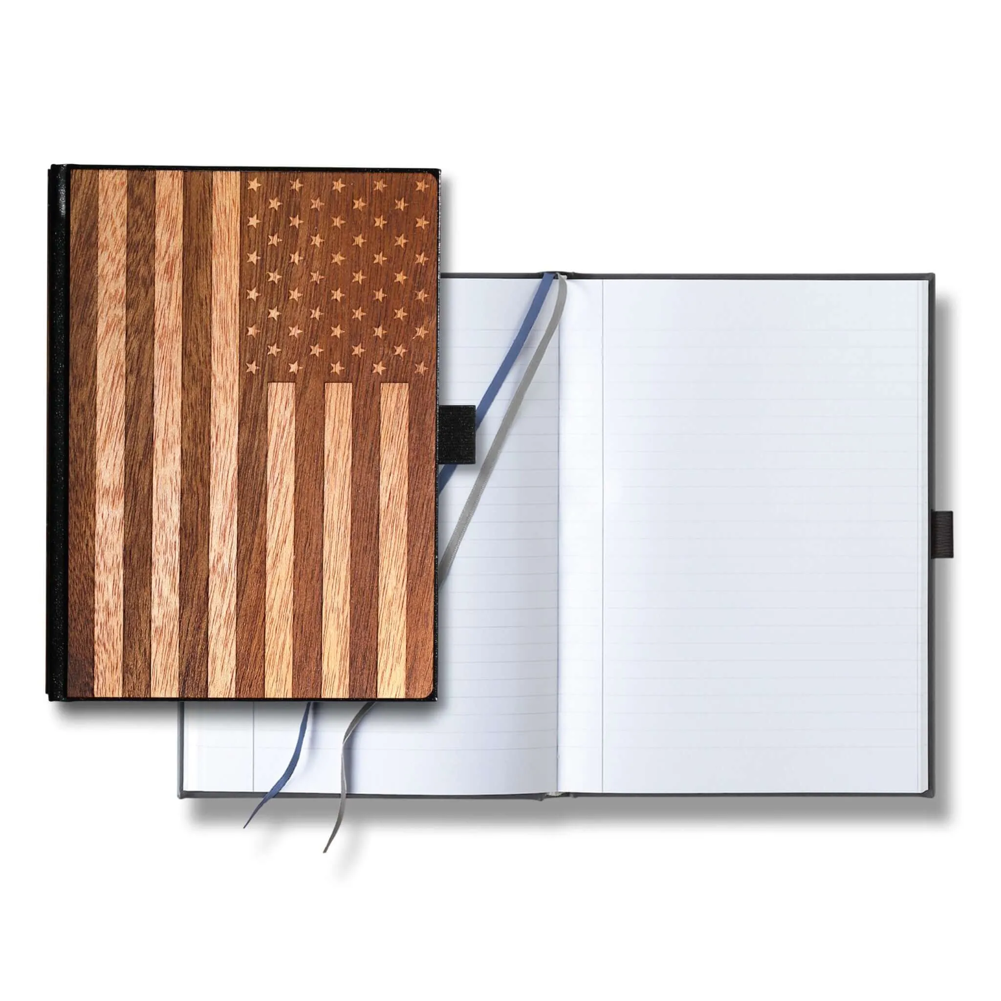 American Flag Wood Journal / Planner / Notebook - Image 2