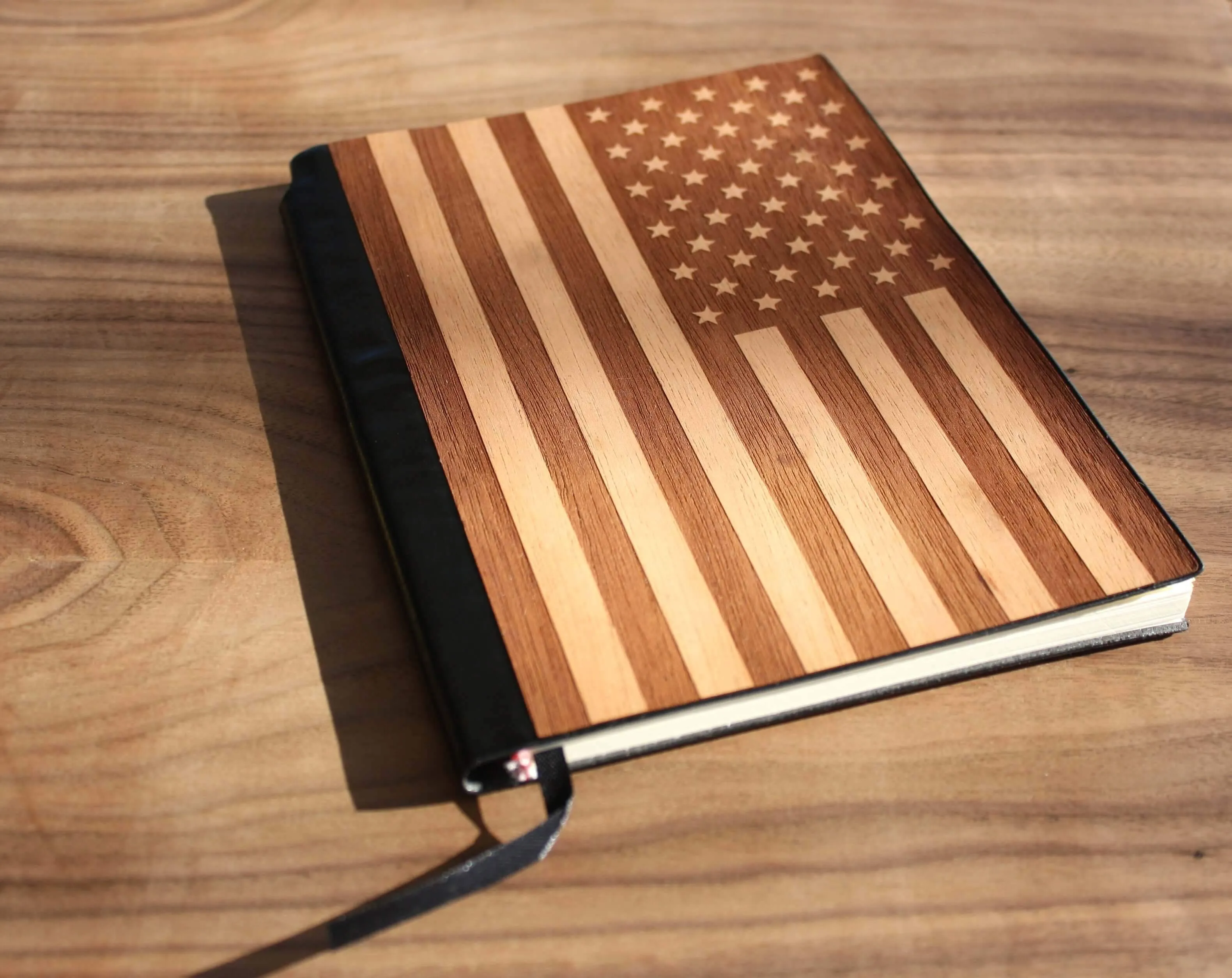 American Flag Wood Journal / Planner / Notebook - Image 6
