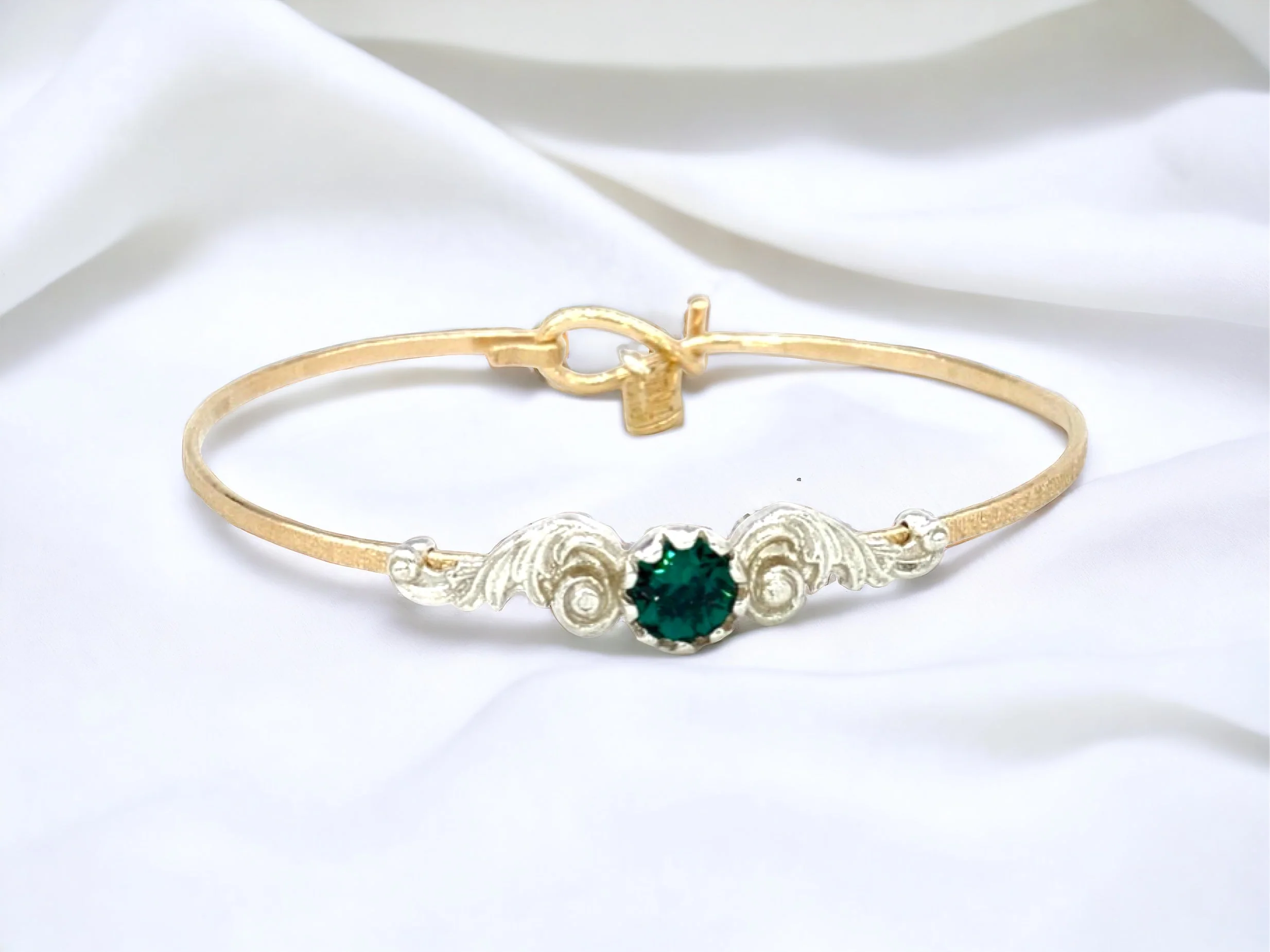 Angel Wings Birthstone Colors Bracelet - Image 2
