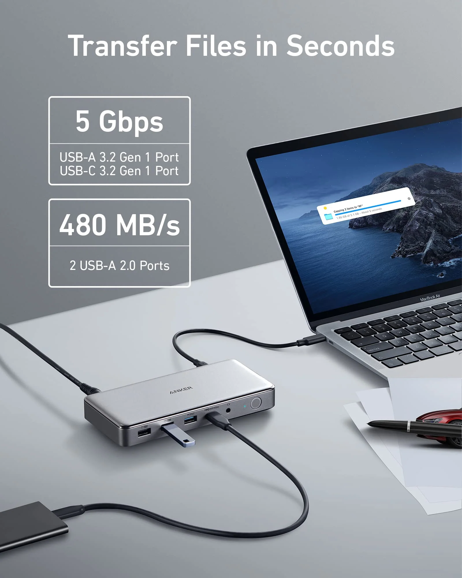 Anker 563 USB-C Docking Station (10-in-1) - Image 5