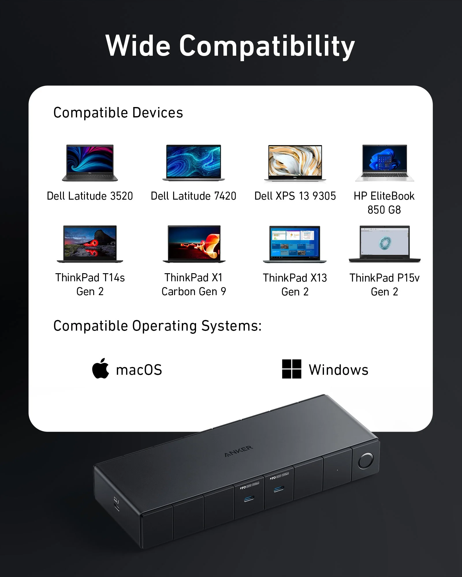 Anker 778 Thunderbolt Docking Station (12-in-1, Thunderbolt 4) - Image 7