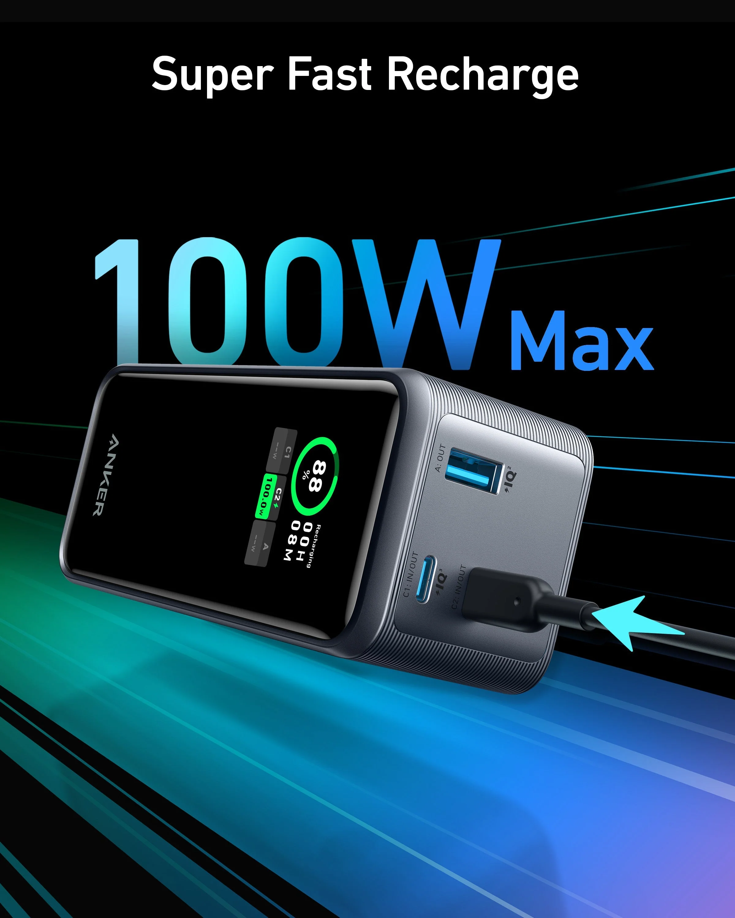 Anker Prime Power Bank (20K, 200W) - Image 3