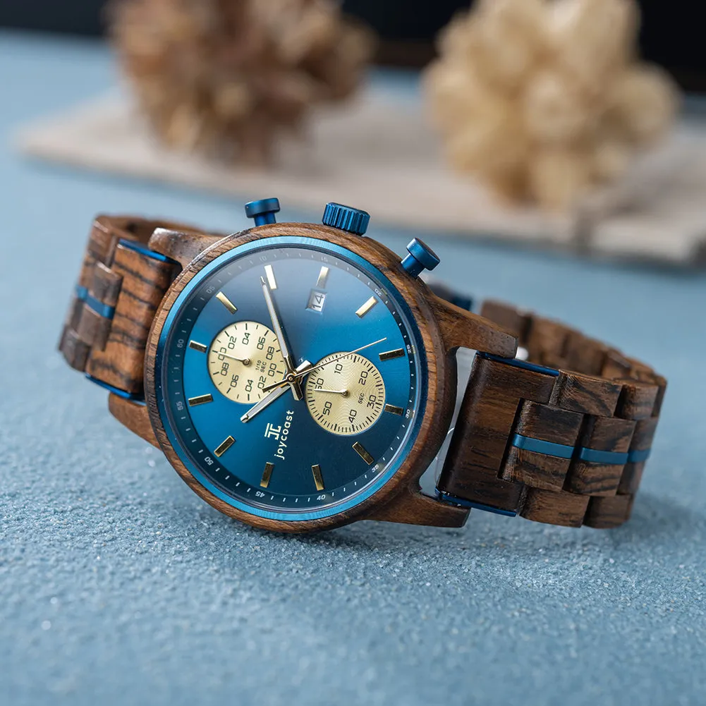 Aries Men's Watches | Zebrawood Chronograph - Image 3