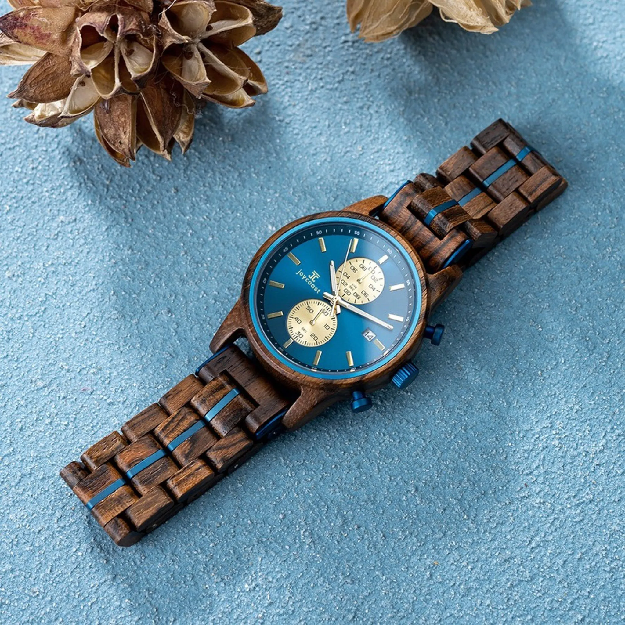 Aries Men's Watches | Zebrawood Chronograph - Image 4