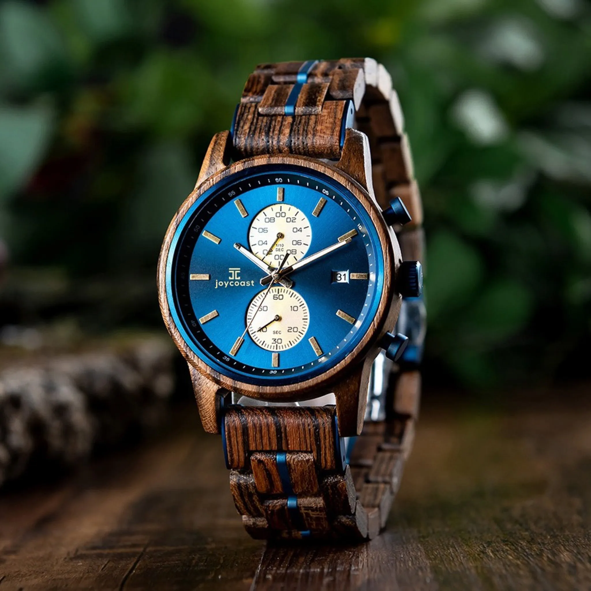 Aries Men's Watches | Zebrawood Chronograph - Image 8