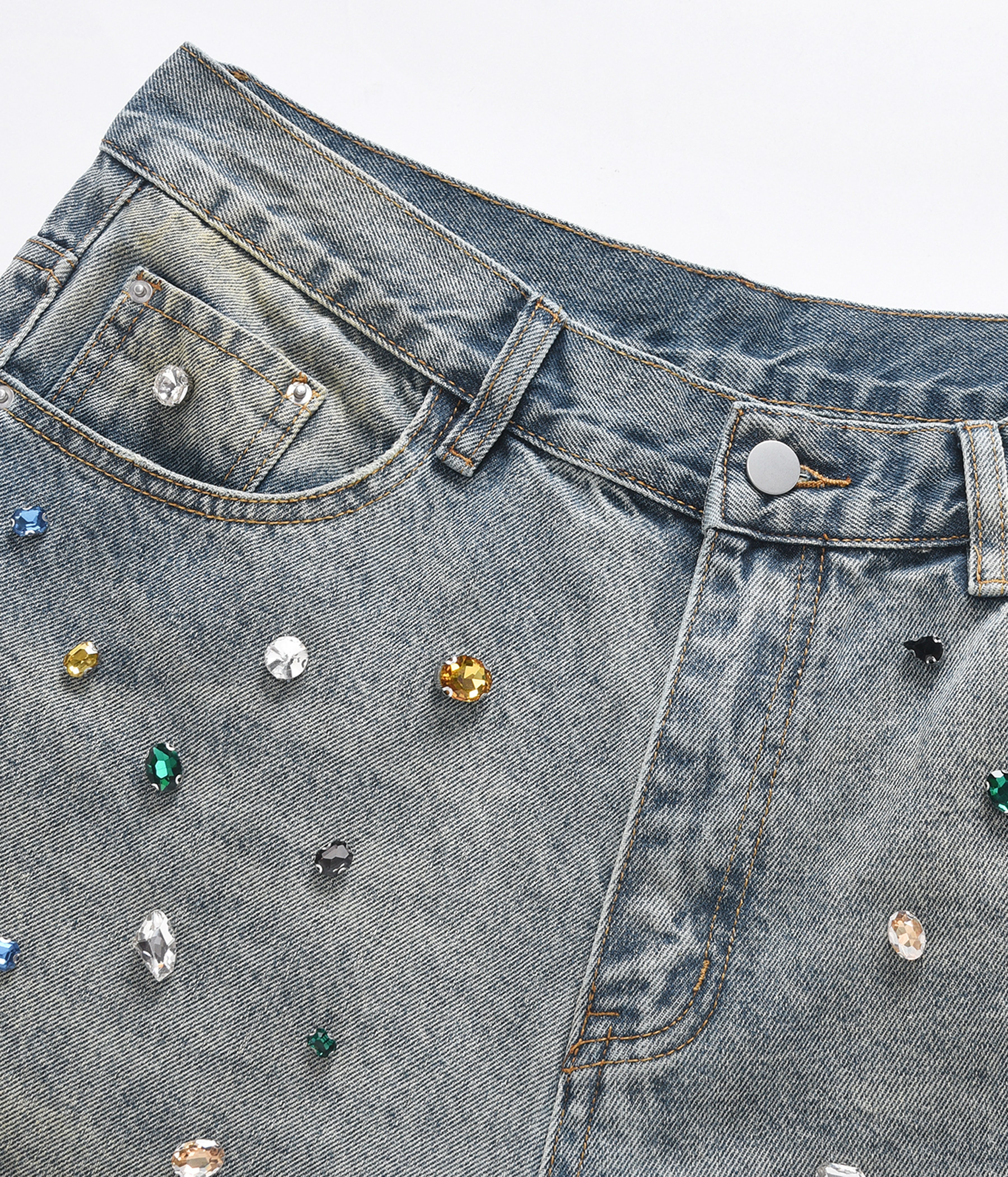 AZUL COLORED GEMSTONE DENIM - Image 3