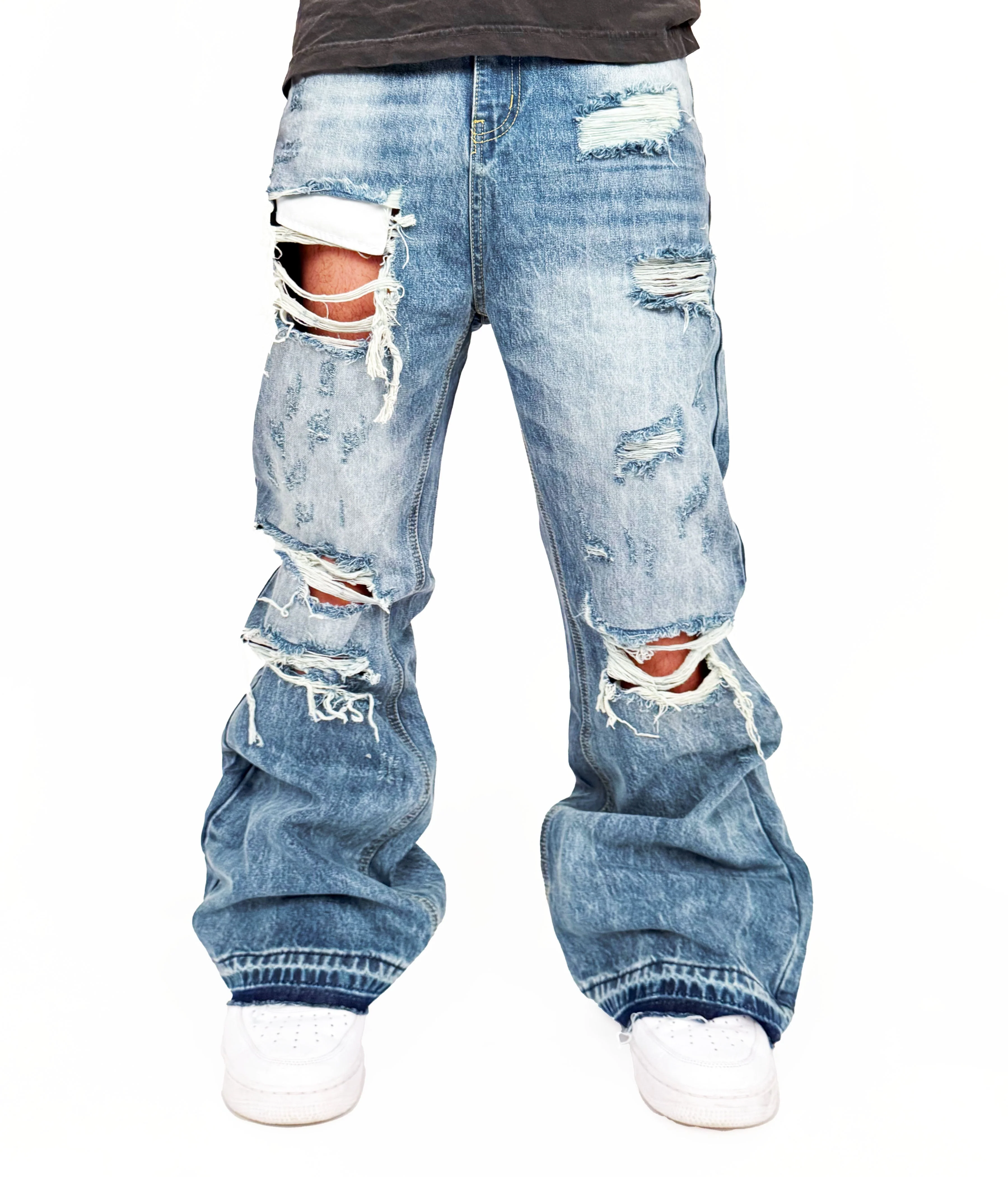 AZUL DESTRUCTION DENIM - Image 2