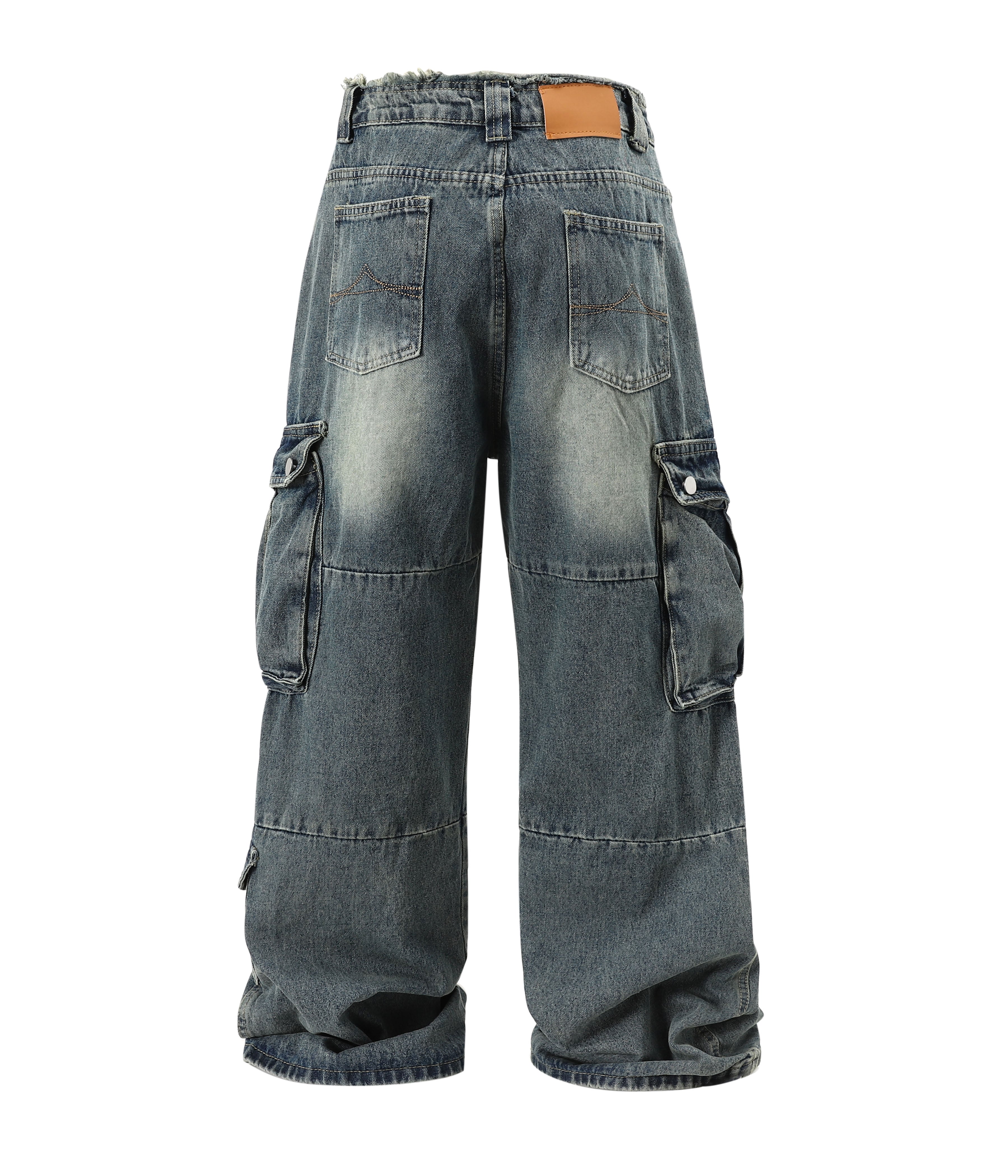 AZUL DISTRESSED CARGO DENIM - Image 2