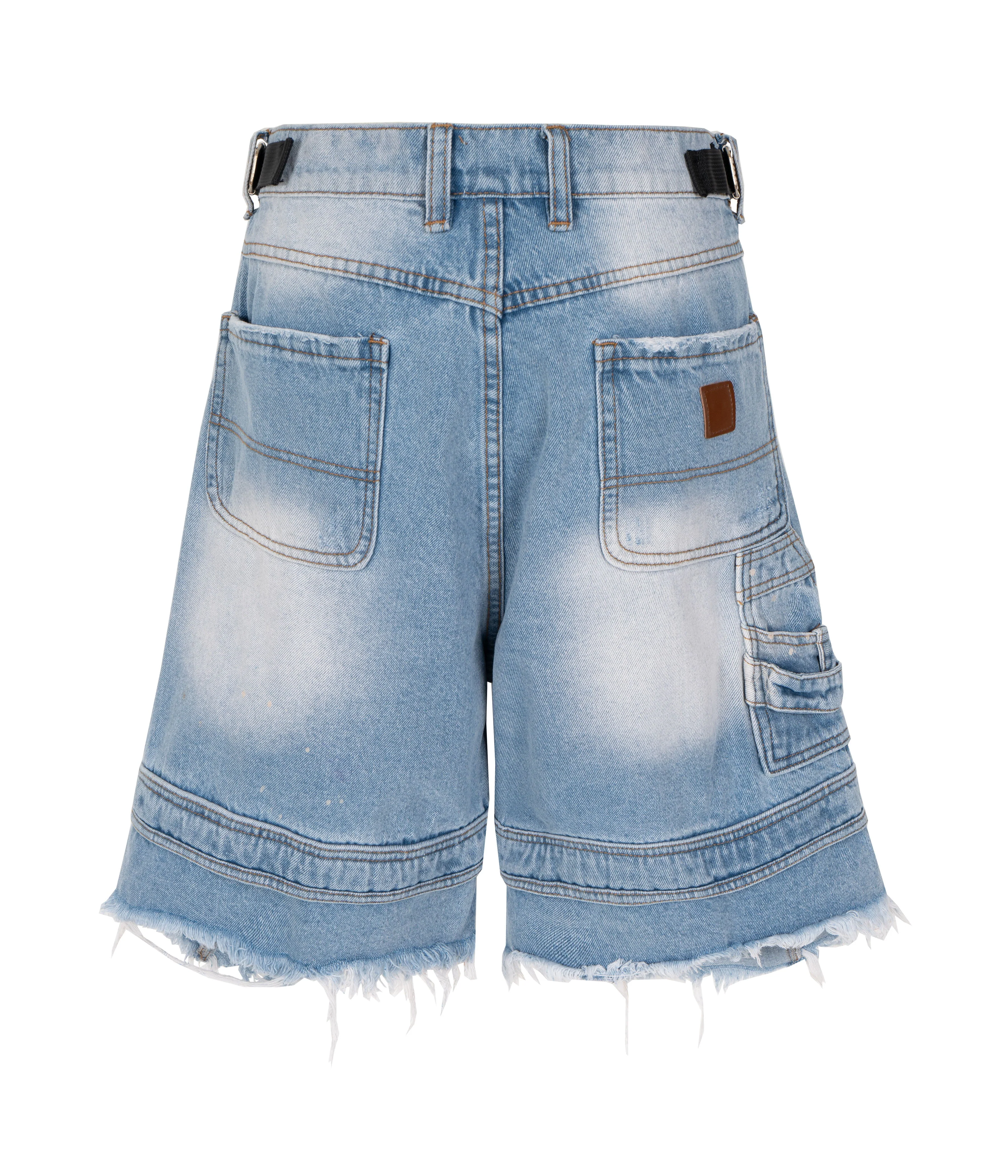 AZUL DISTRESSED CARGO SHORTS - Image 2
