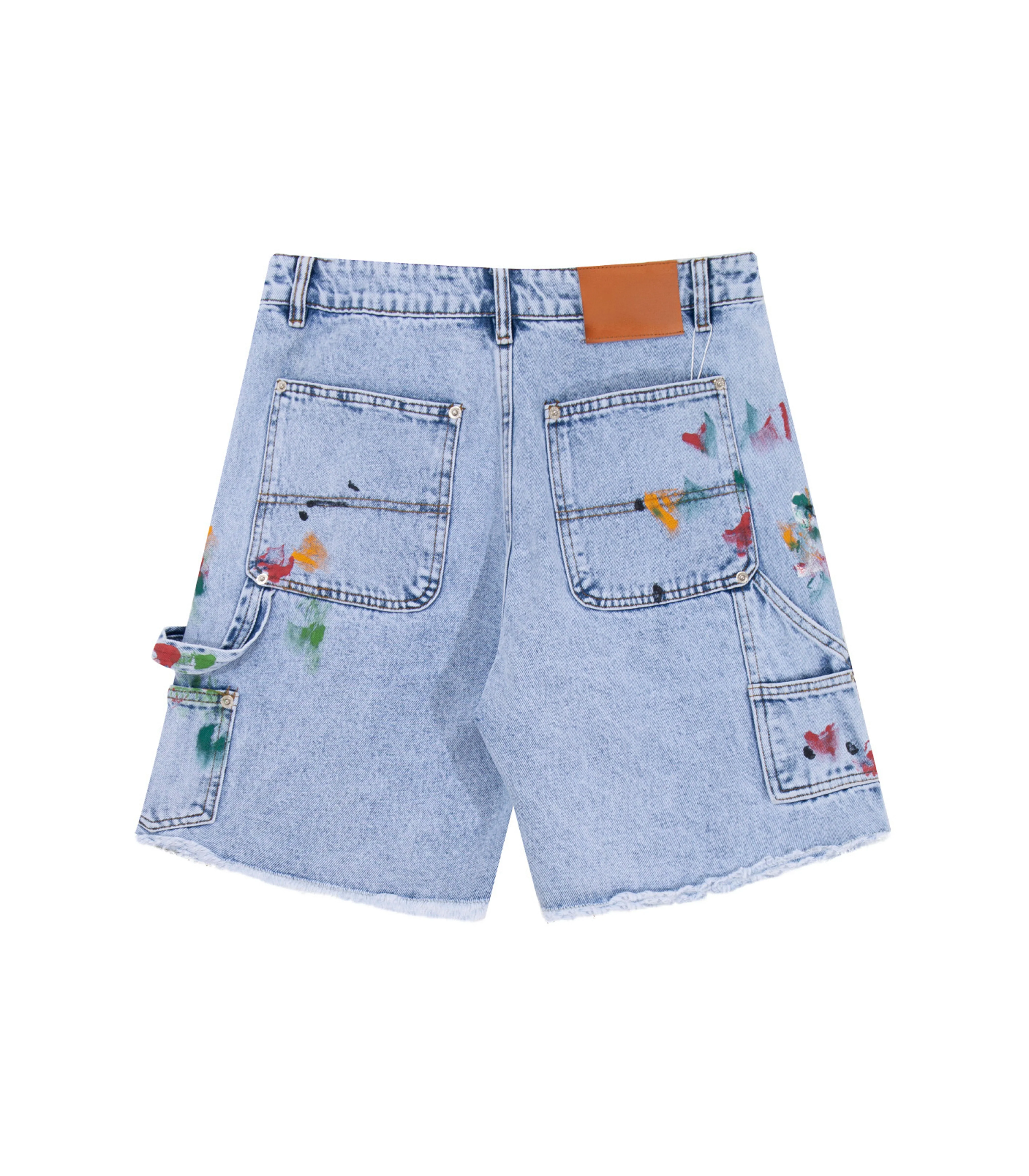 AZUL SPLIT PAINTERS SHORTS - Image 2