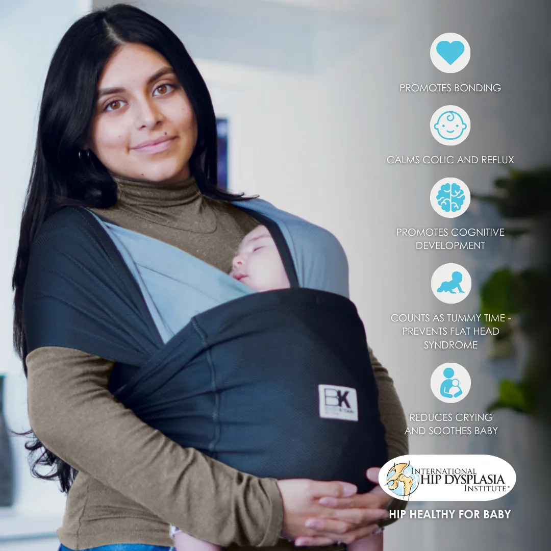Baby K'tan Active Oasis Baby Carrier | Black-Grey - Image 15