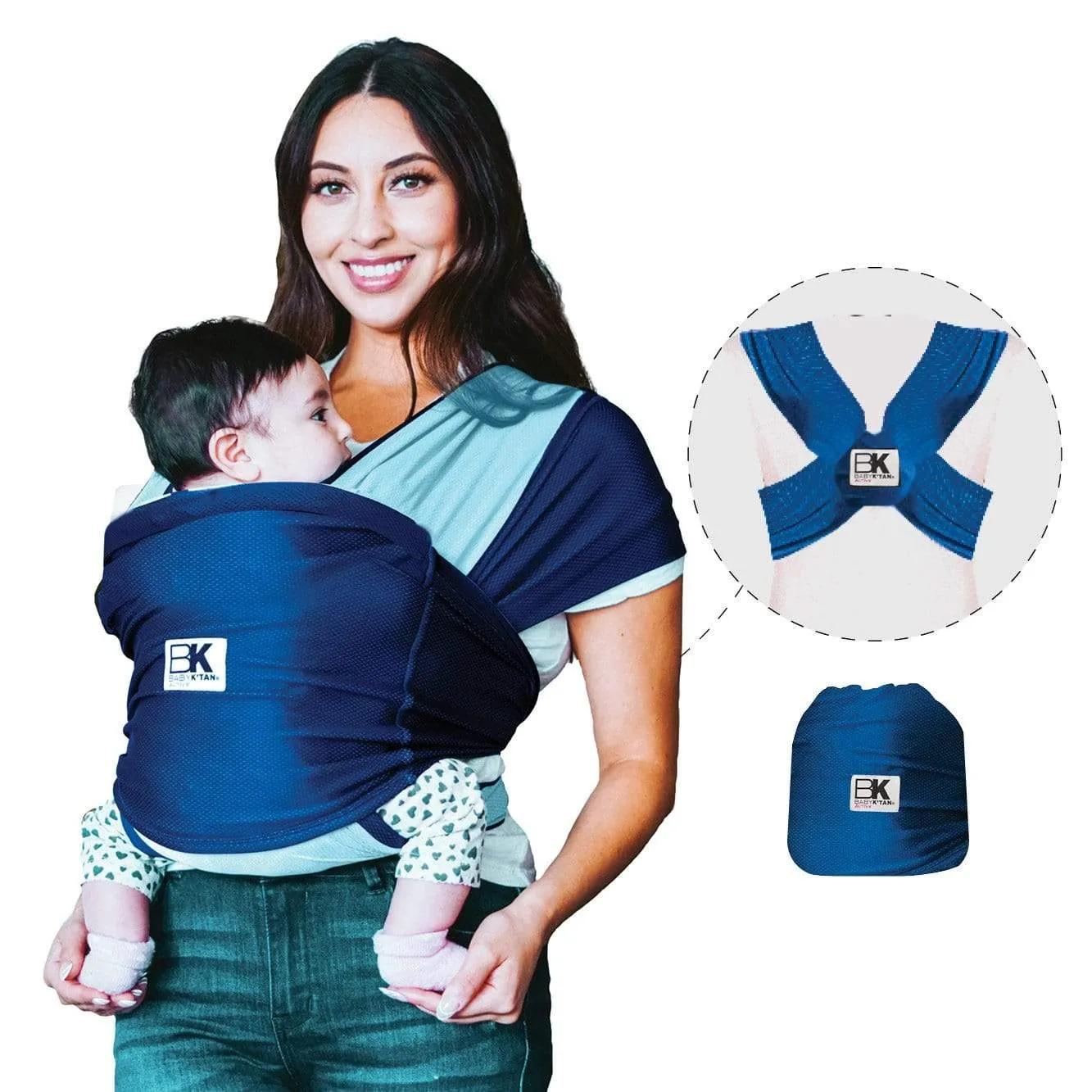Baby K'tan Active Oasis Baby Carrier | Blue-Turquoise - Image 11