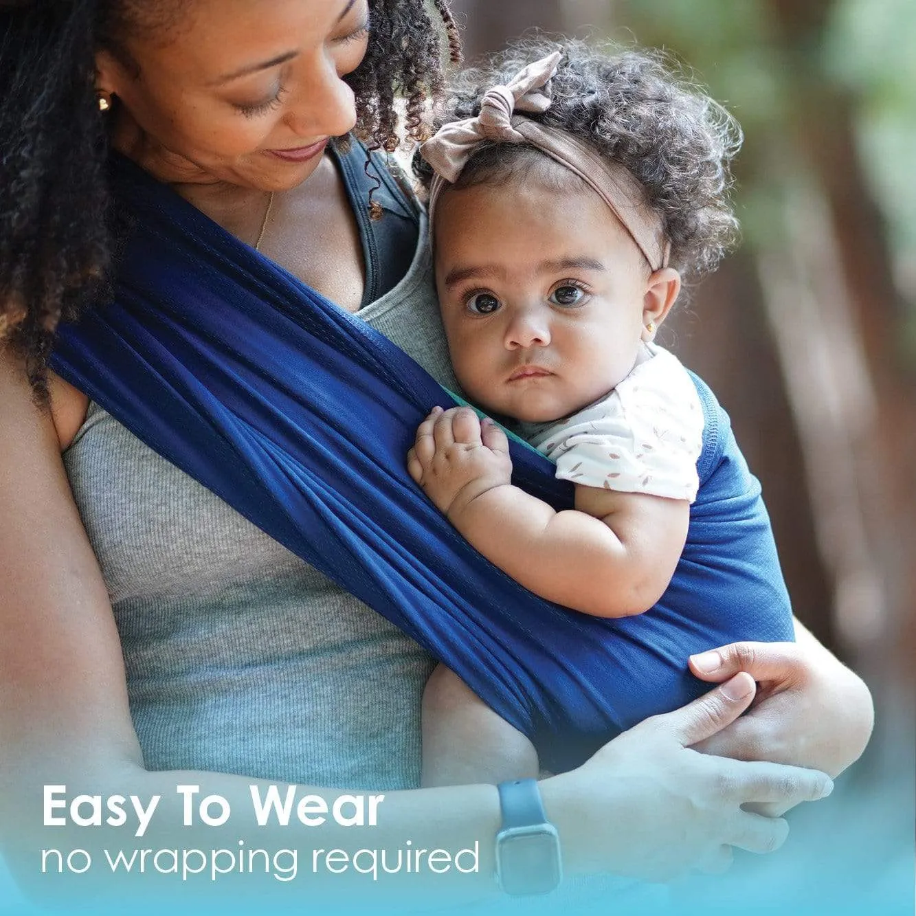 Baby K'tan Active Oasis Baby Carrier | Blue-Turquoise - Image 4