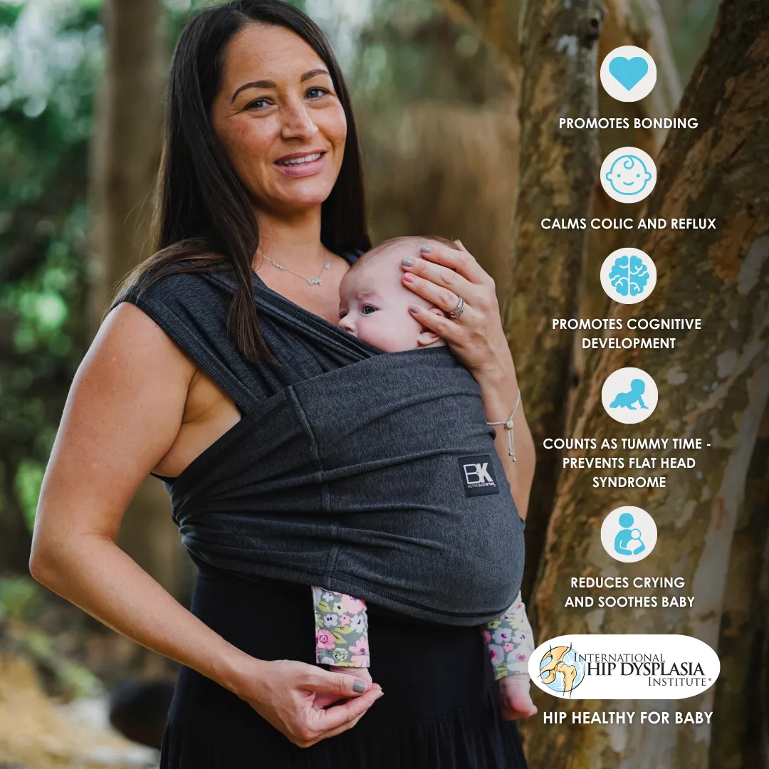Baby K'tan Active Yoga Baby Carrier | Heather Black - Image 5