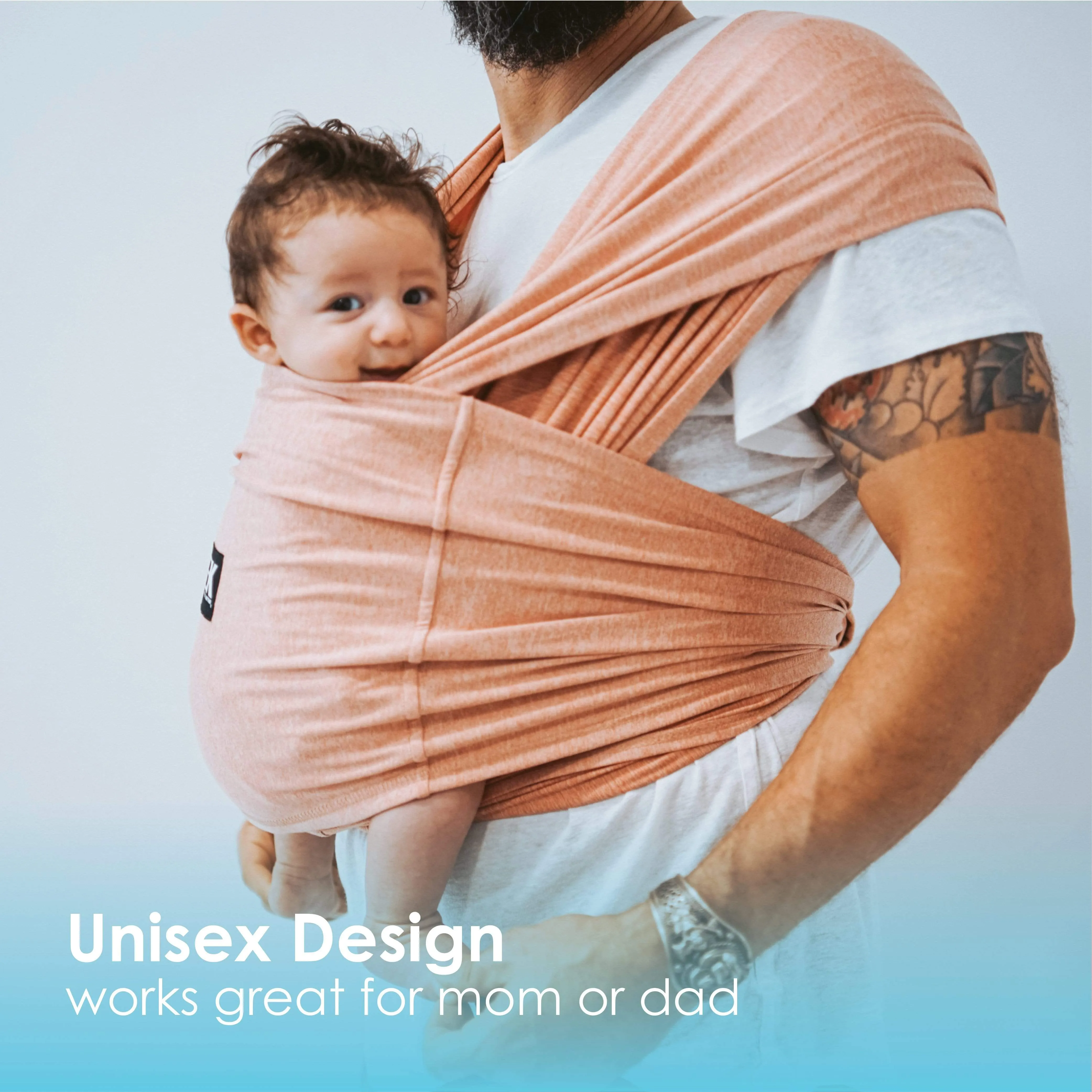 Baby K'tan Active Yoga Baby Carrier | Heather Coral - Image 17
