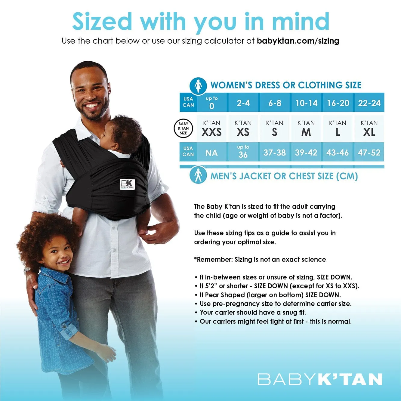 Baby K'tan Breeze Baby Carrier | Black - Image 3