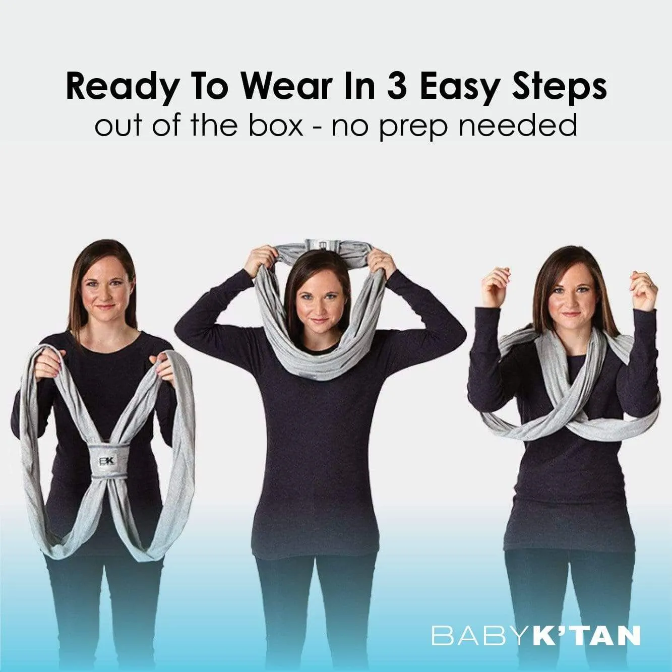 Baby K'tan Breeze Baby Carrier | Black - Image 9