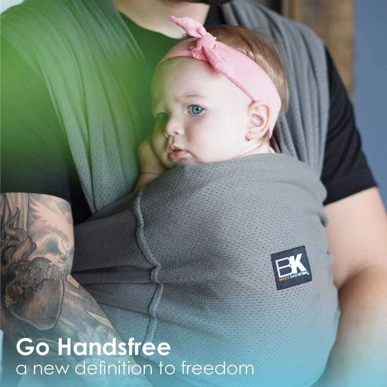 Baby K'tan Breeze Baby Carrier | Charcoal - Image 13