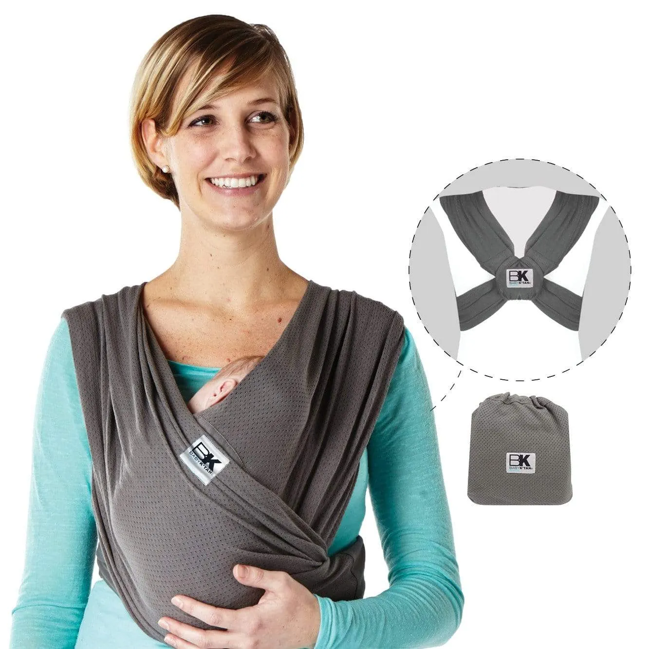 Baby K'tan Breeze Baby Carrier | Charcoal - Image 16