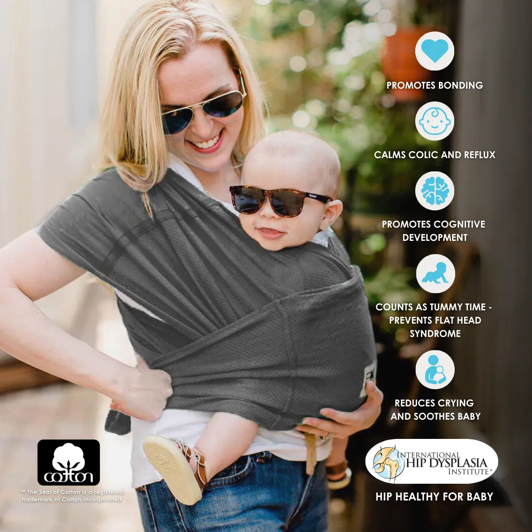 Baby K'tan Breeze Baby Carrier | Charcoal - Image 4