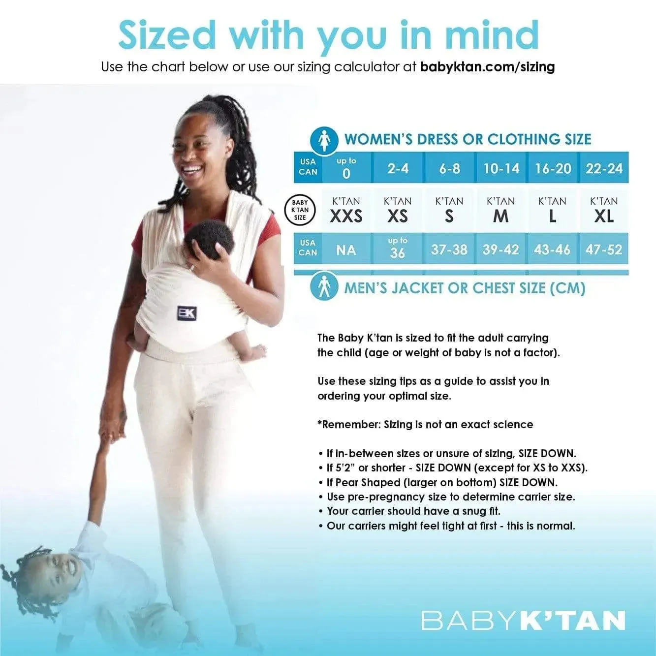 Baby K'tan Organic Baby Carrier | Natural - Image 14