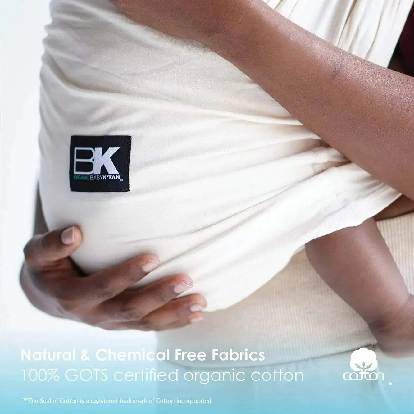 Baby K'tan Organic Baby Carrier | Natural - Image 15