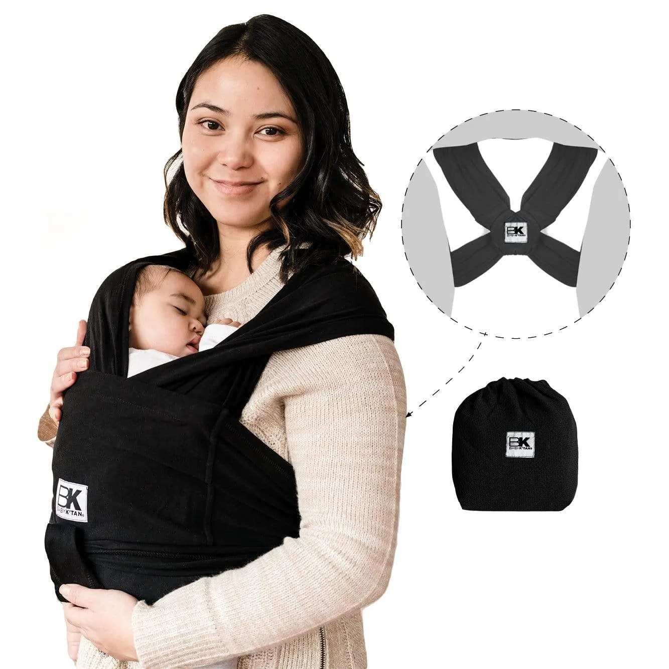 Baby K'tan Original Baby Carrier | Black - Image 10