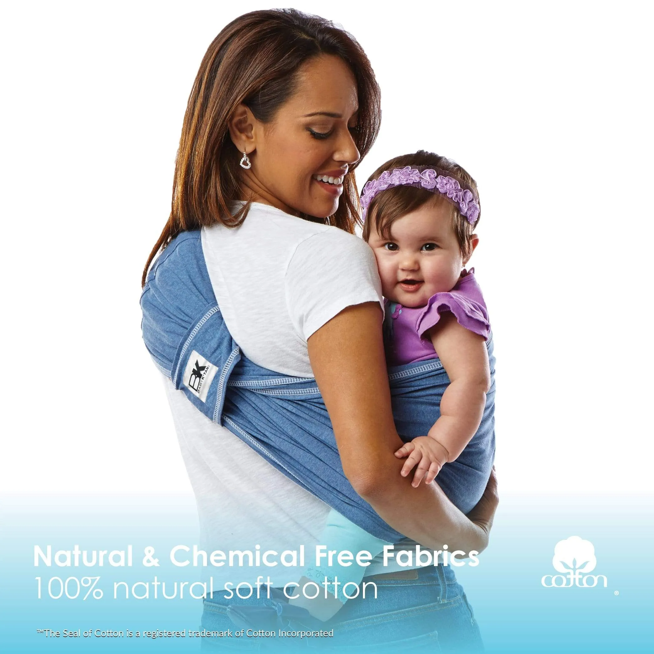 Baby K'tan Original Baby Carrier | Denim - Image 3