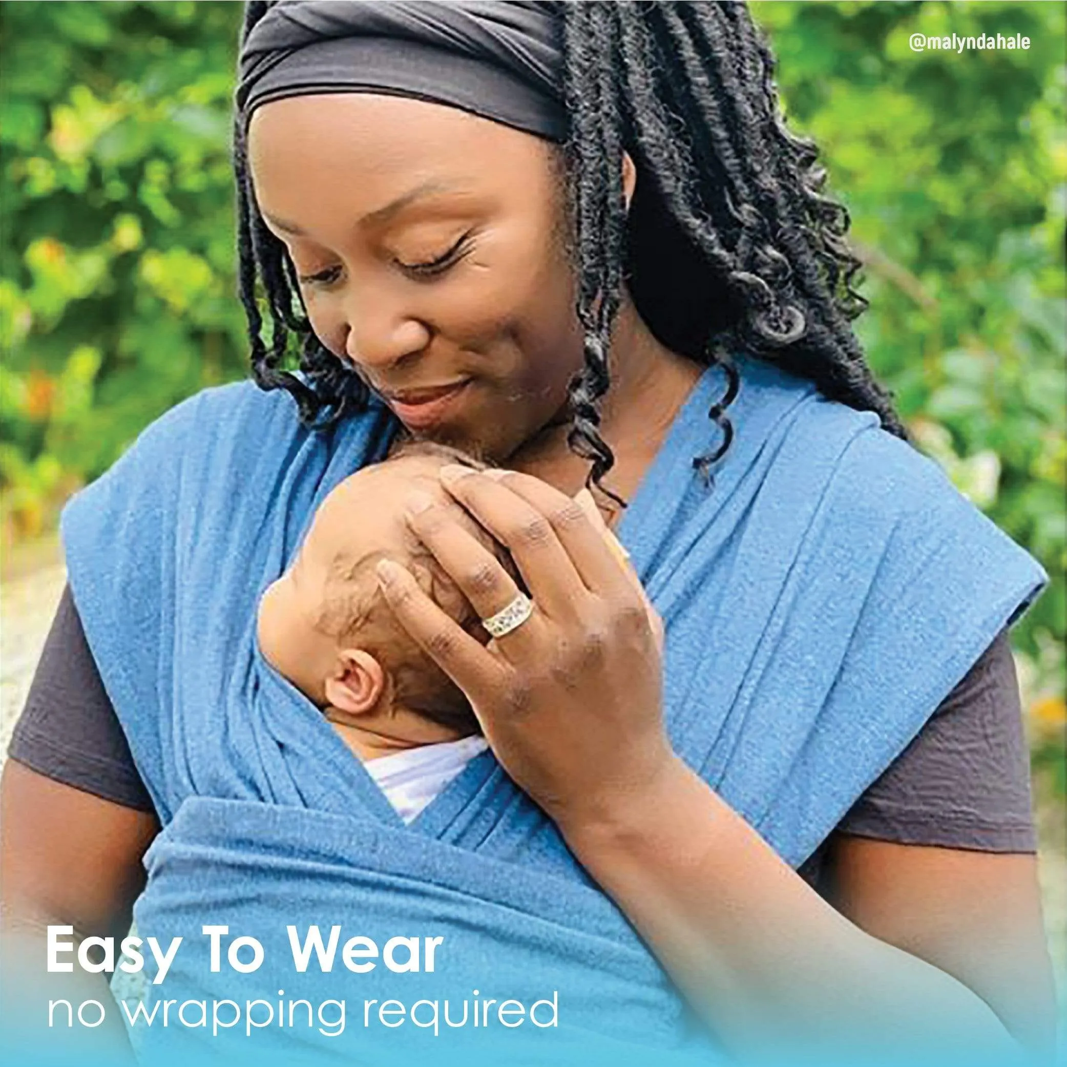 Baby K'tan Original Baby Carrier | Denim - Image 4