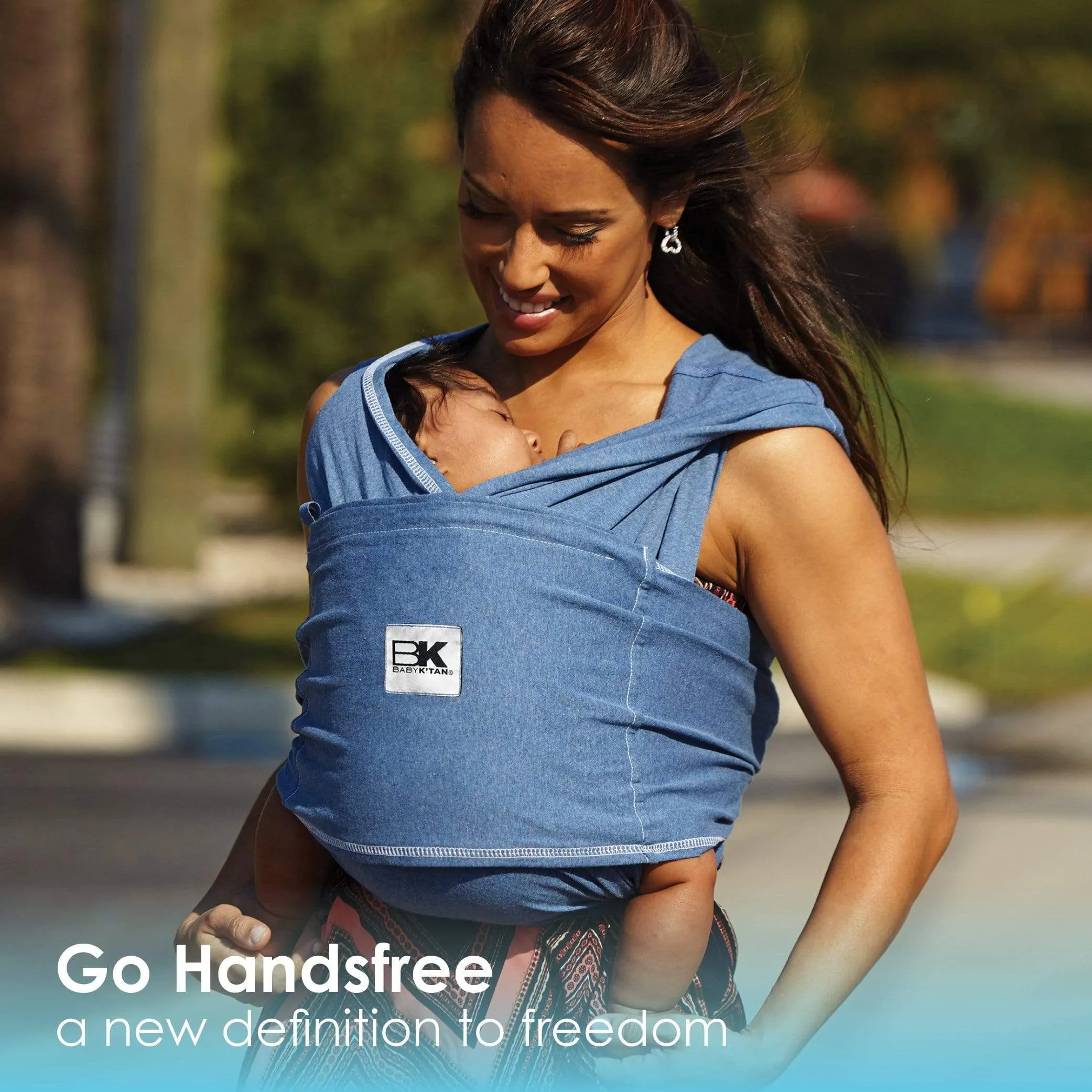 Baby K'tan Original Baby Carrier | Denim - Image 8