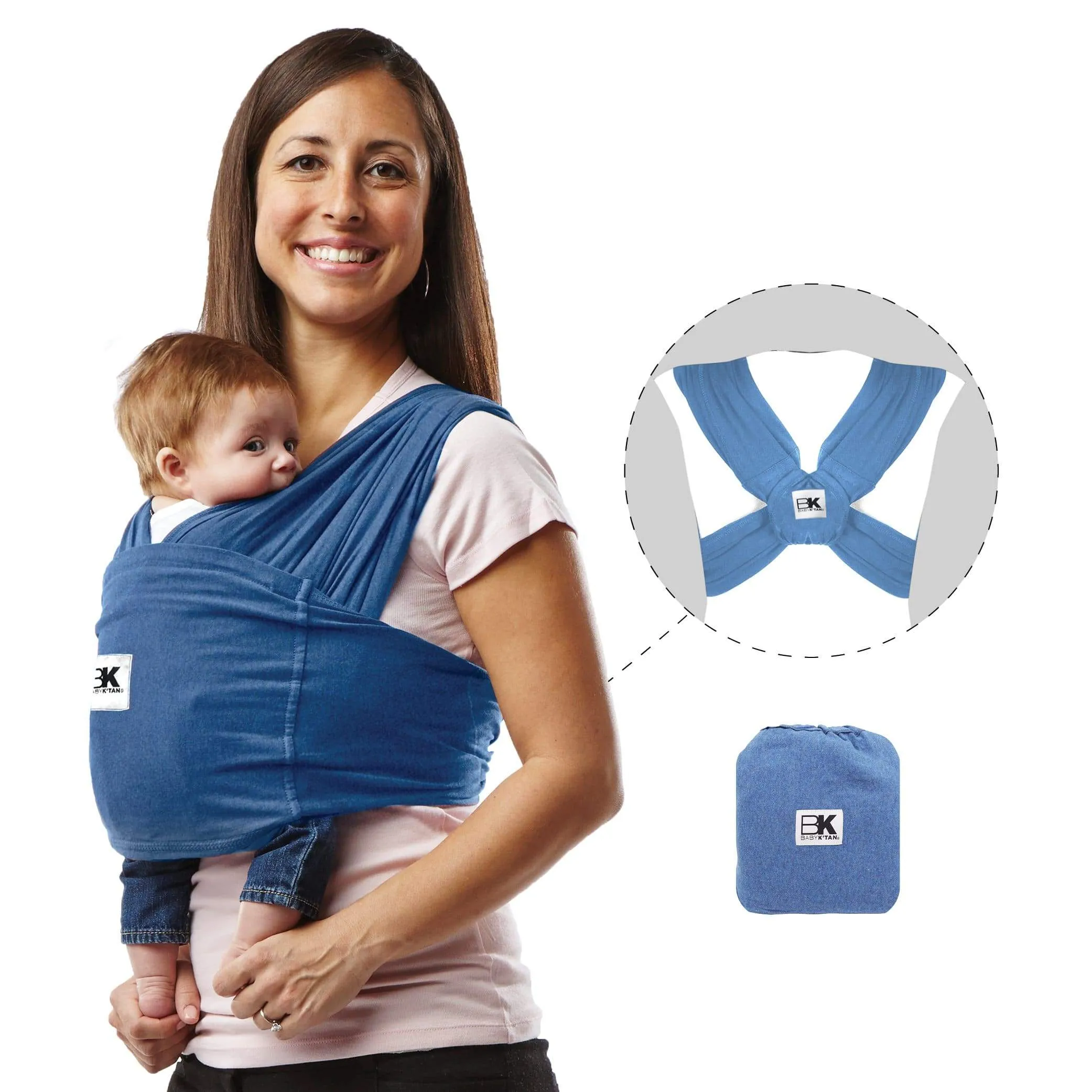 Baby K'tan Original Baby Carrier | Denim - Image 9