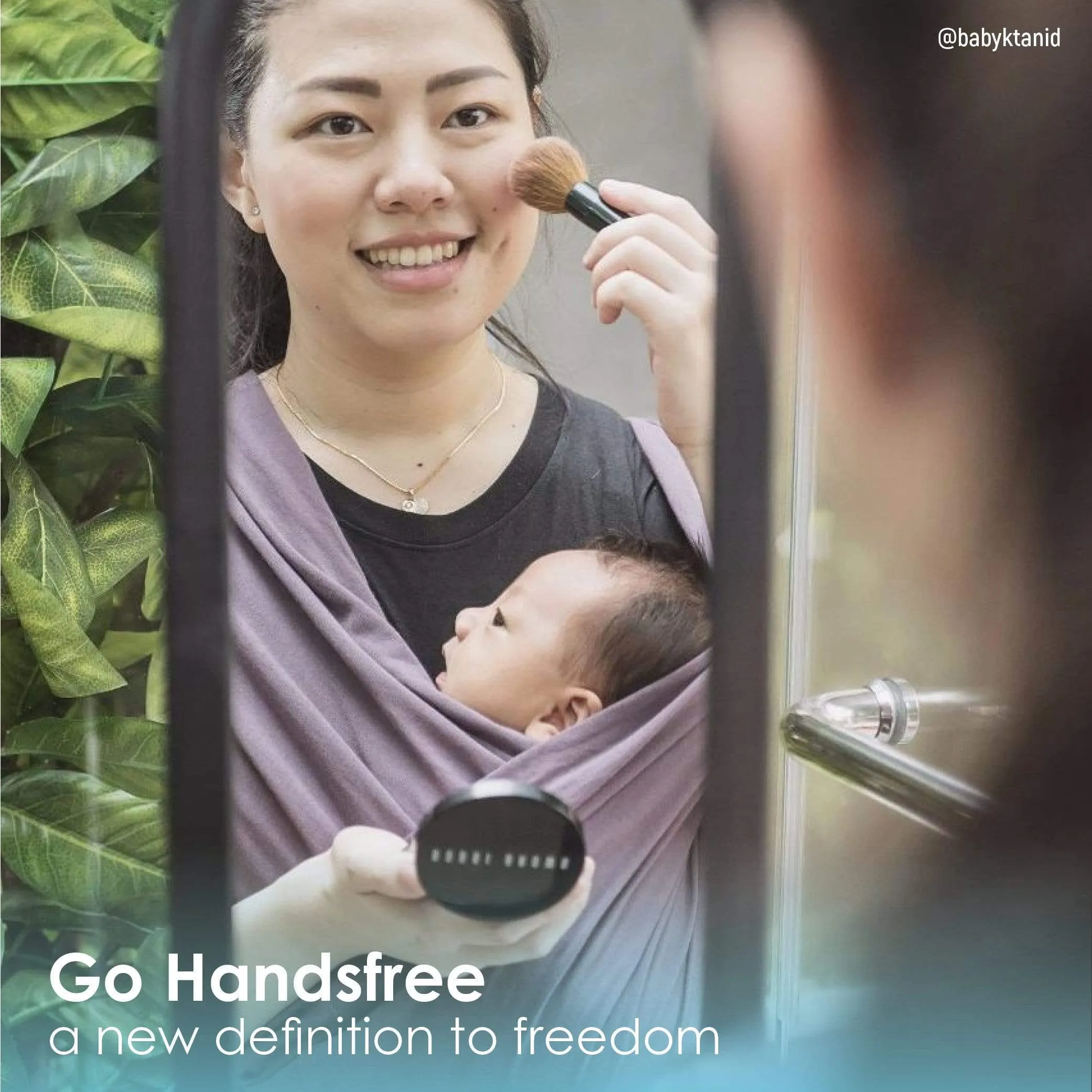 Baby K'tan Original Baby Carrier | Eggplant - Image 8