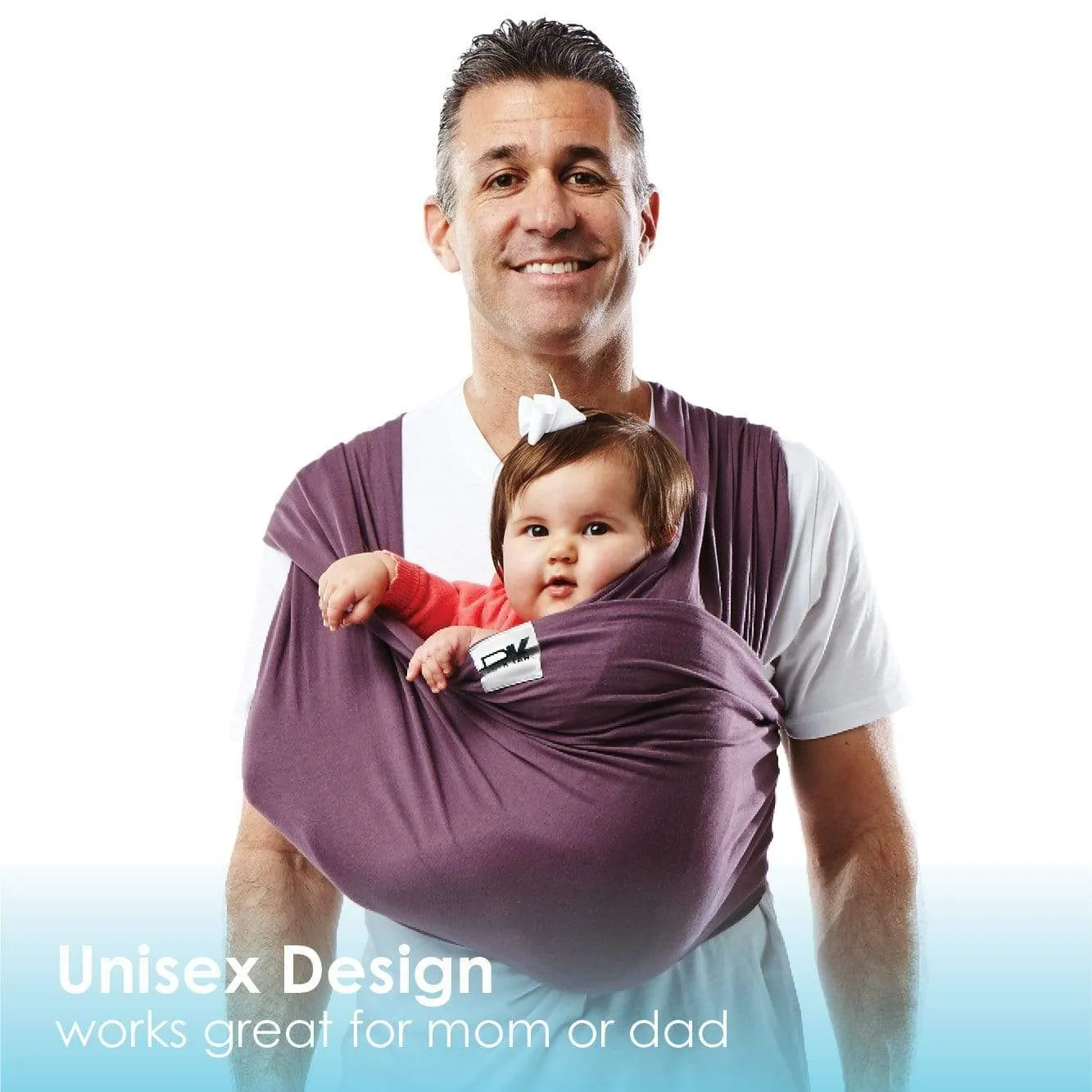 Baby K'tan Original Baby Carrier | Eggplant - Image 9