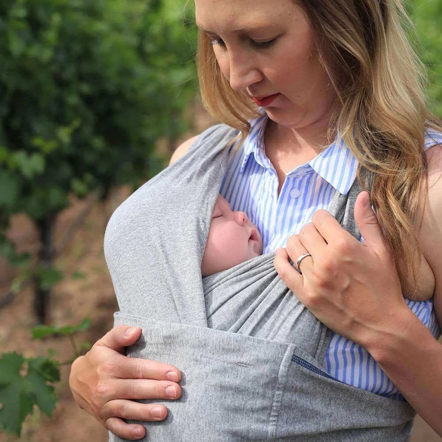 Baby K'tan Original Baby Carrier | Heather Grey - Image 13
