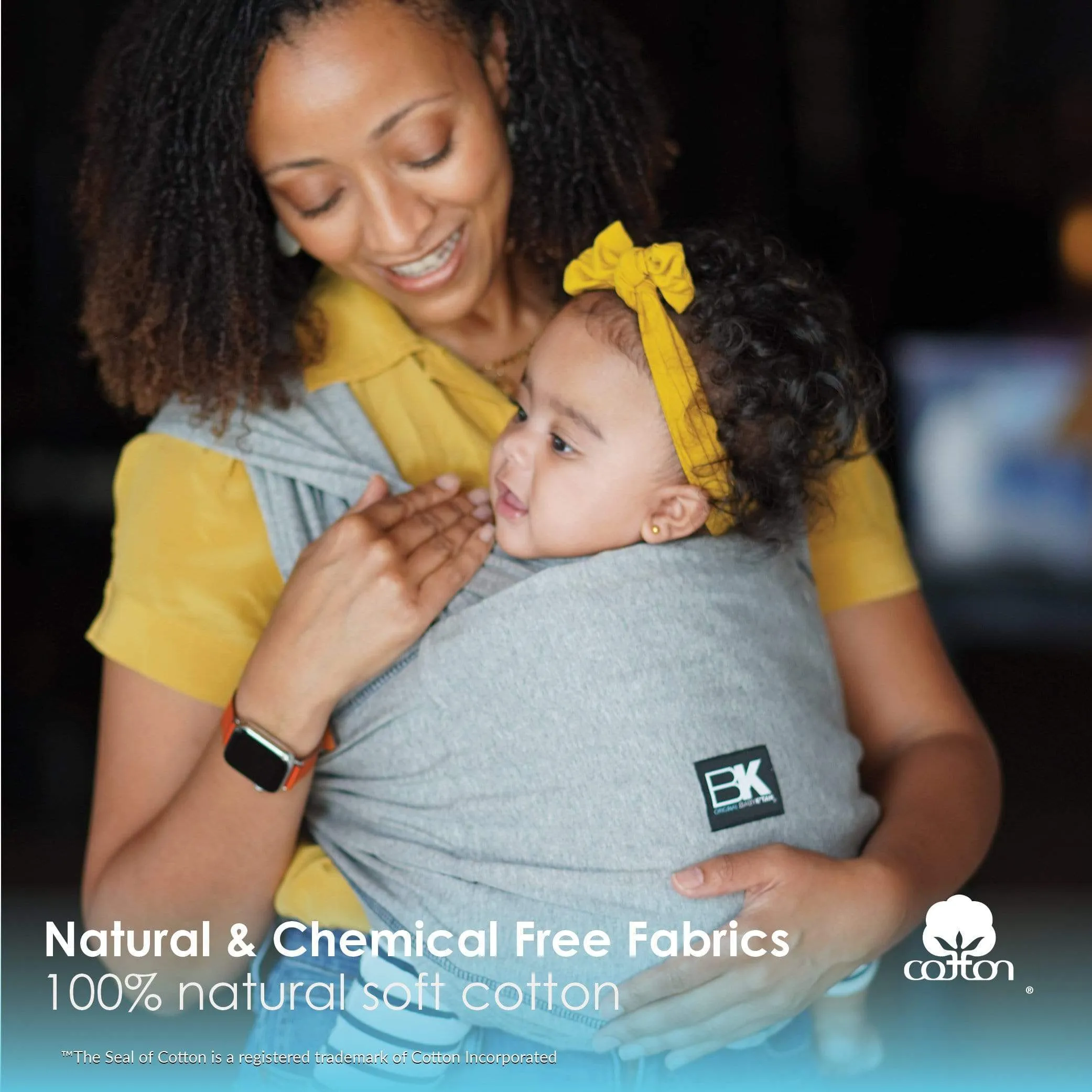 Baby K'tan Original Baby Carrier | Heather Grey - Image 3