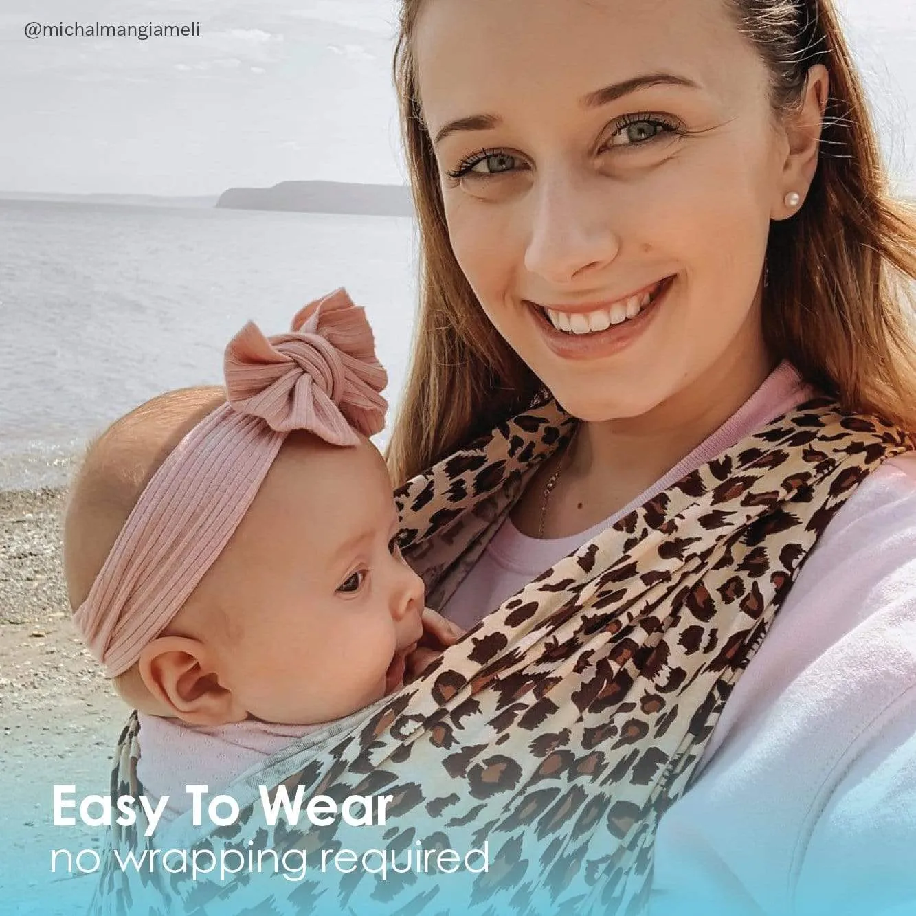 Baby K'tan Print Baby Carrier | Leopard Love - Image 6