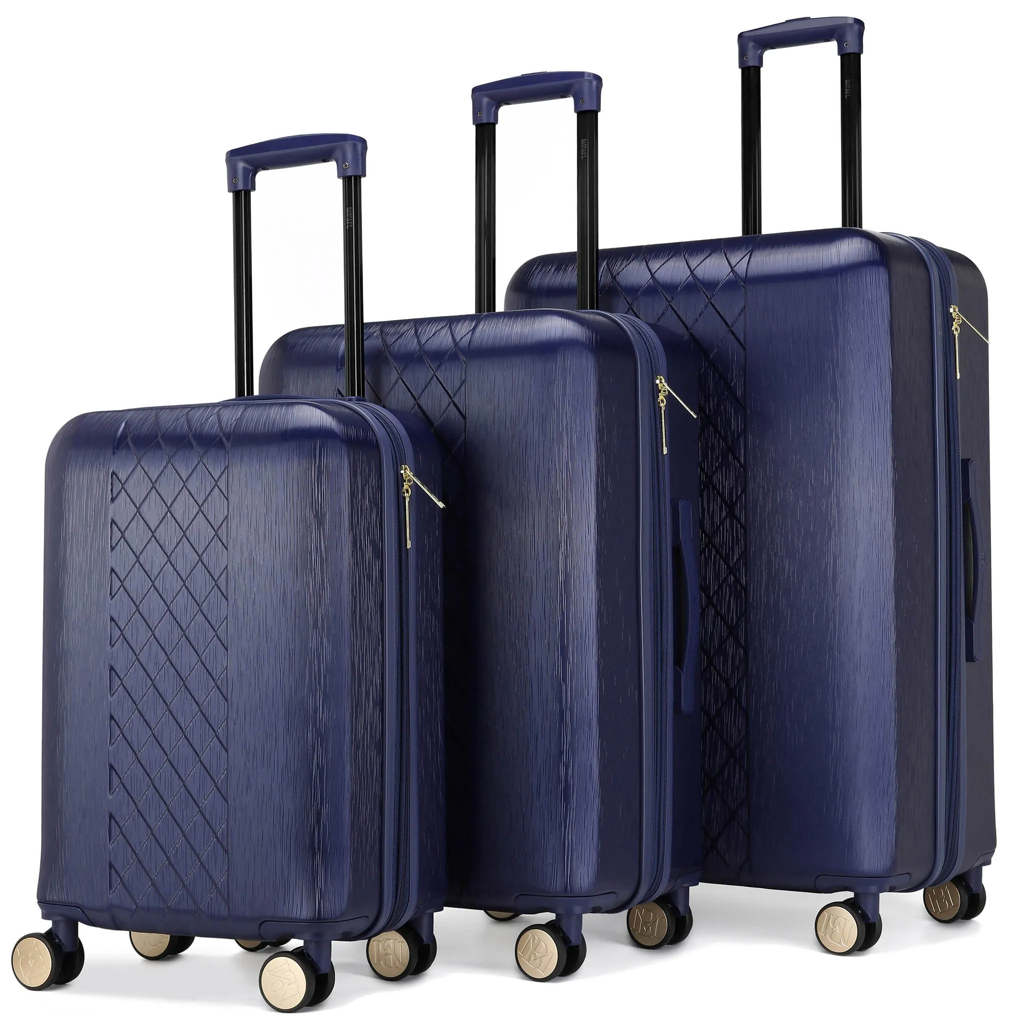 Diamond 3 Piece Expandable Chic Luggage Set - Image 16