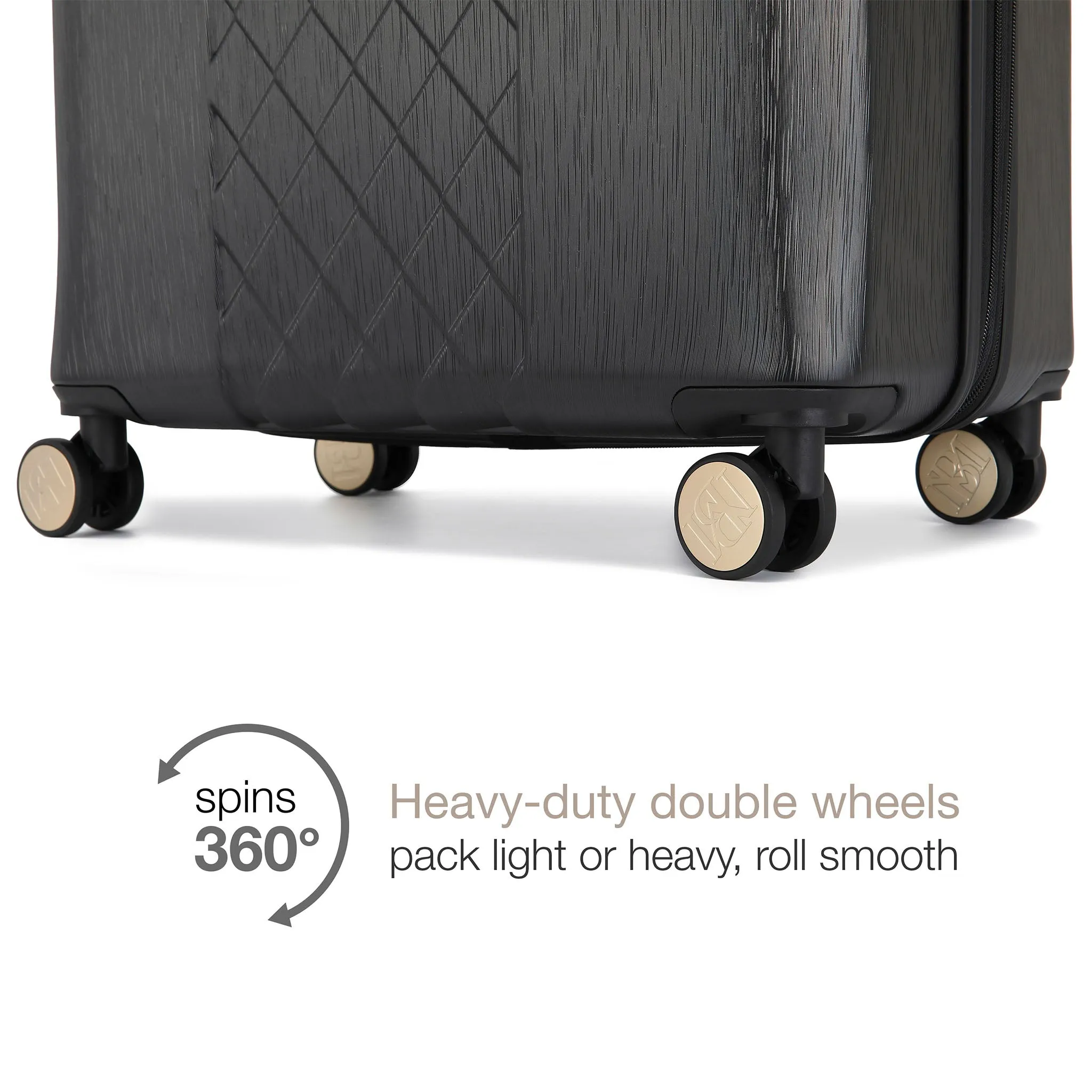 Diamond 3 Piece Expandable Chic Luggage Set - Image 4
