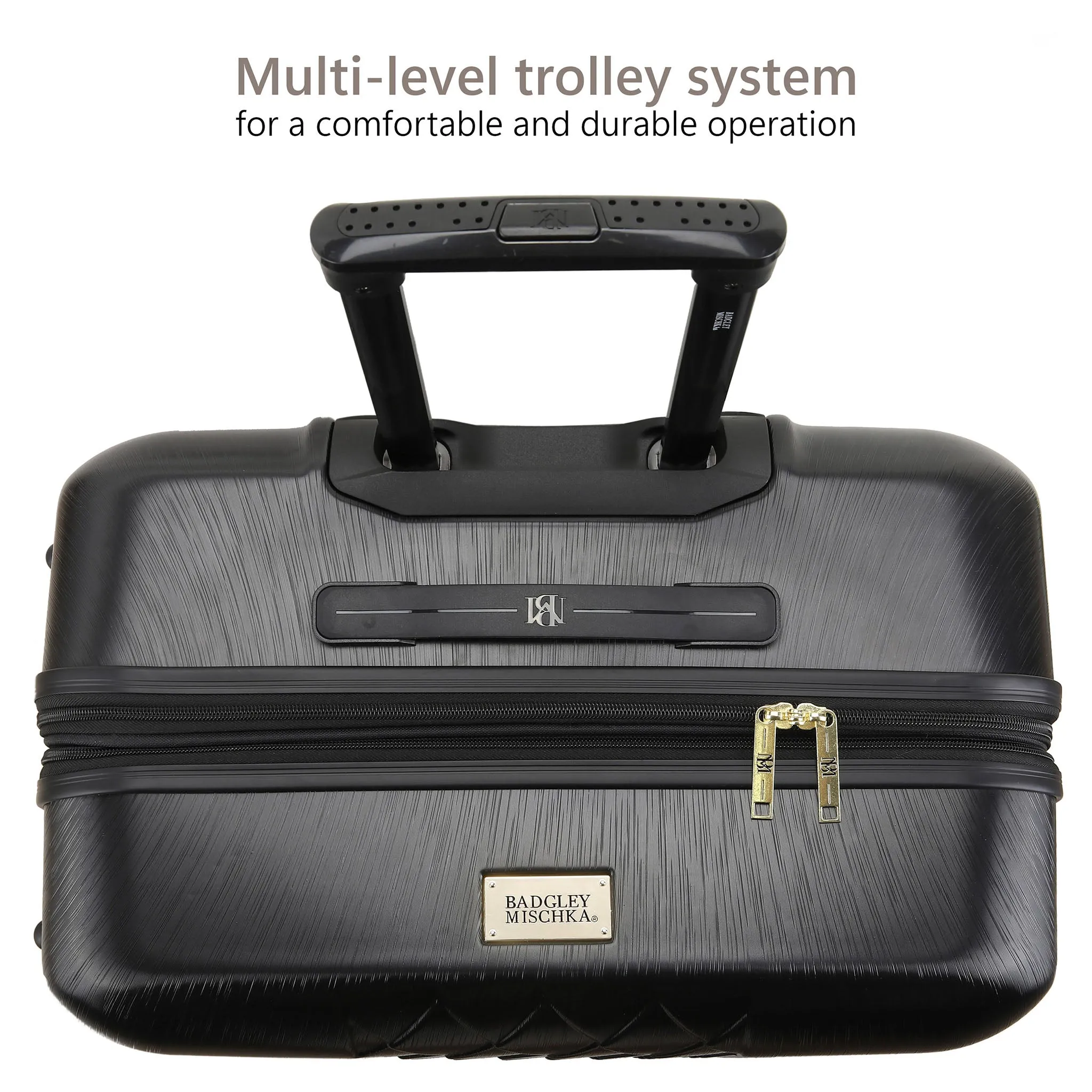 Diamond 3 Piece Expandable Chic Luggage Set - Image 5