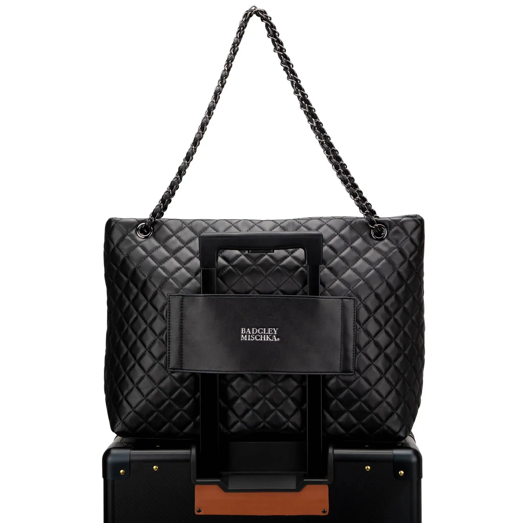 Diana Quilted Vegan Leather Weekender Duffel Bag - Image 4
