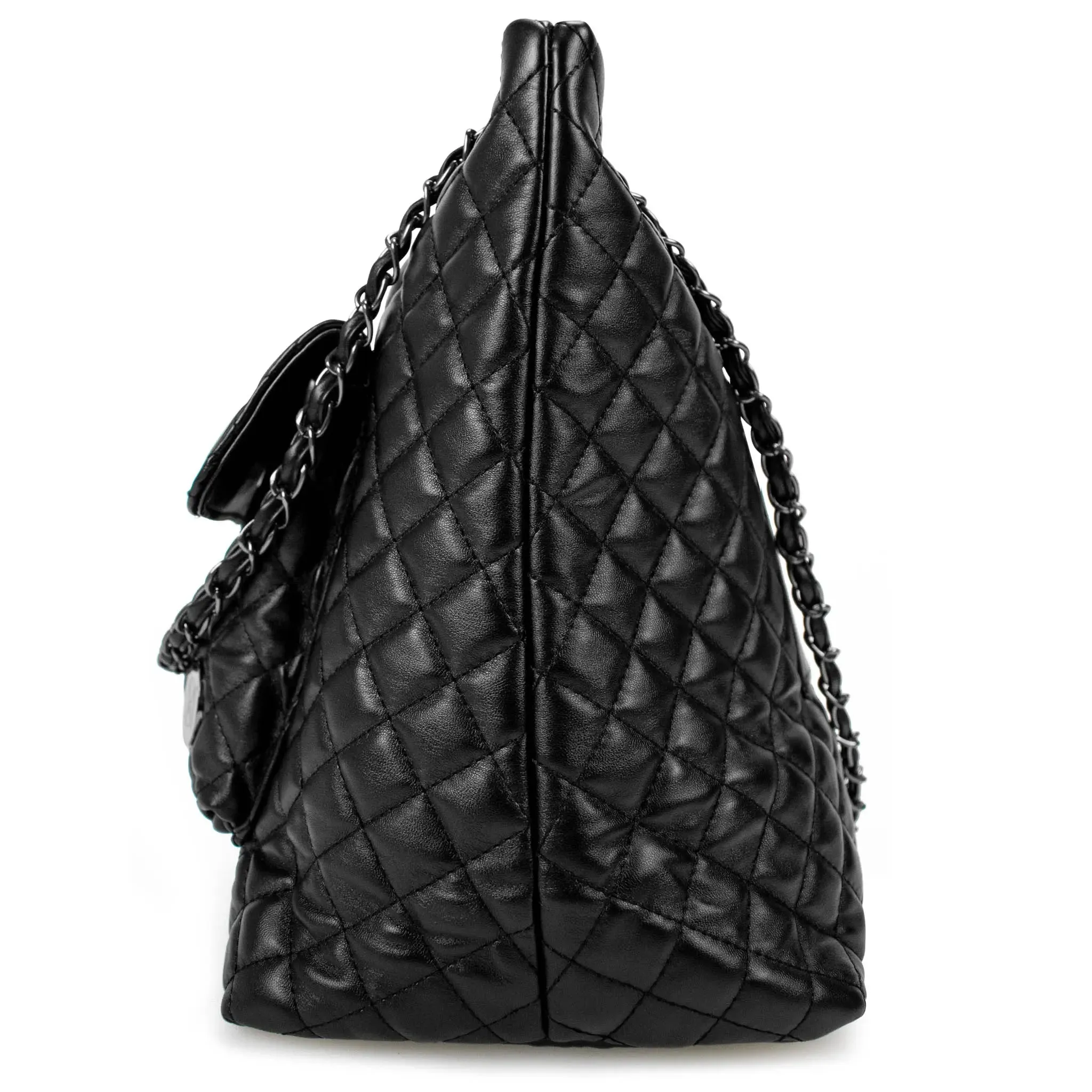 Diana Quilted Vegan Leather Weekender Duffel Bag - Image 7